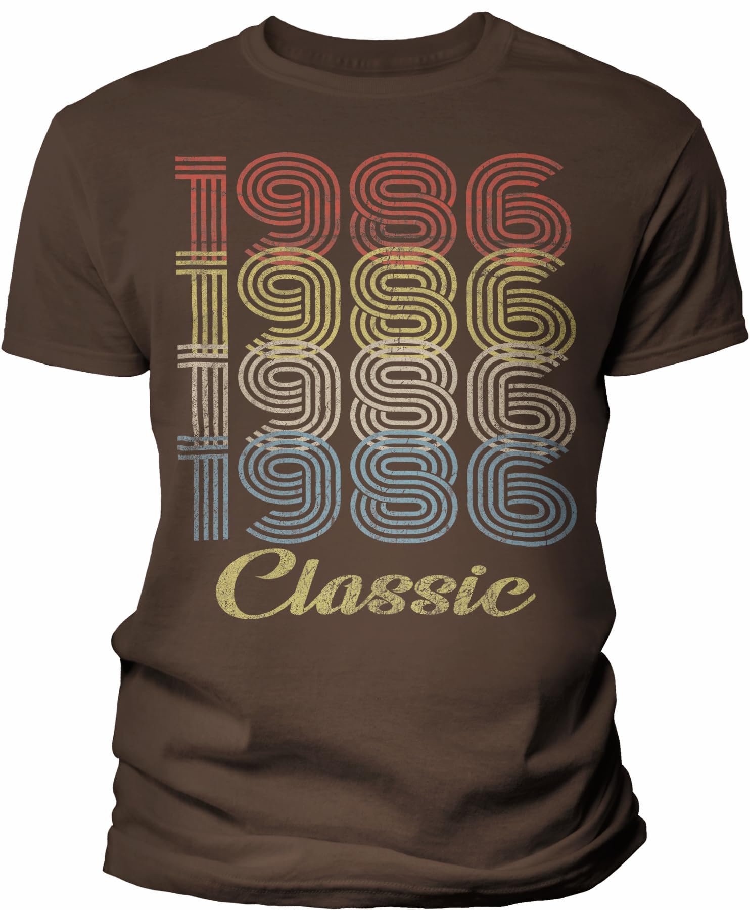 Vintage 1986 Retro 39th Birthday T-Shirt for Men - Classic 39 Year Old Gift Idea - Perfect for 1986 Born Birthday Celebrations & Throwback Parties