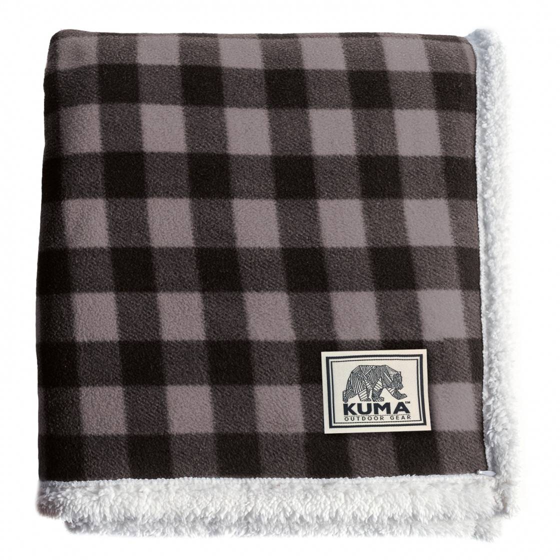 KUMA Lumberjack Sherpa Throw Blanket - Soft Flannel Fleece Plaid Blanket for Couch, Bed & Travel - Cozy Winter Warmth for Home, Office & Camping