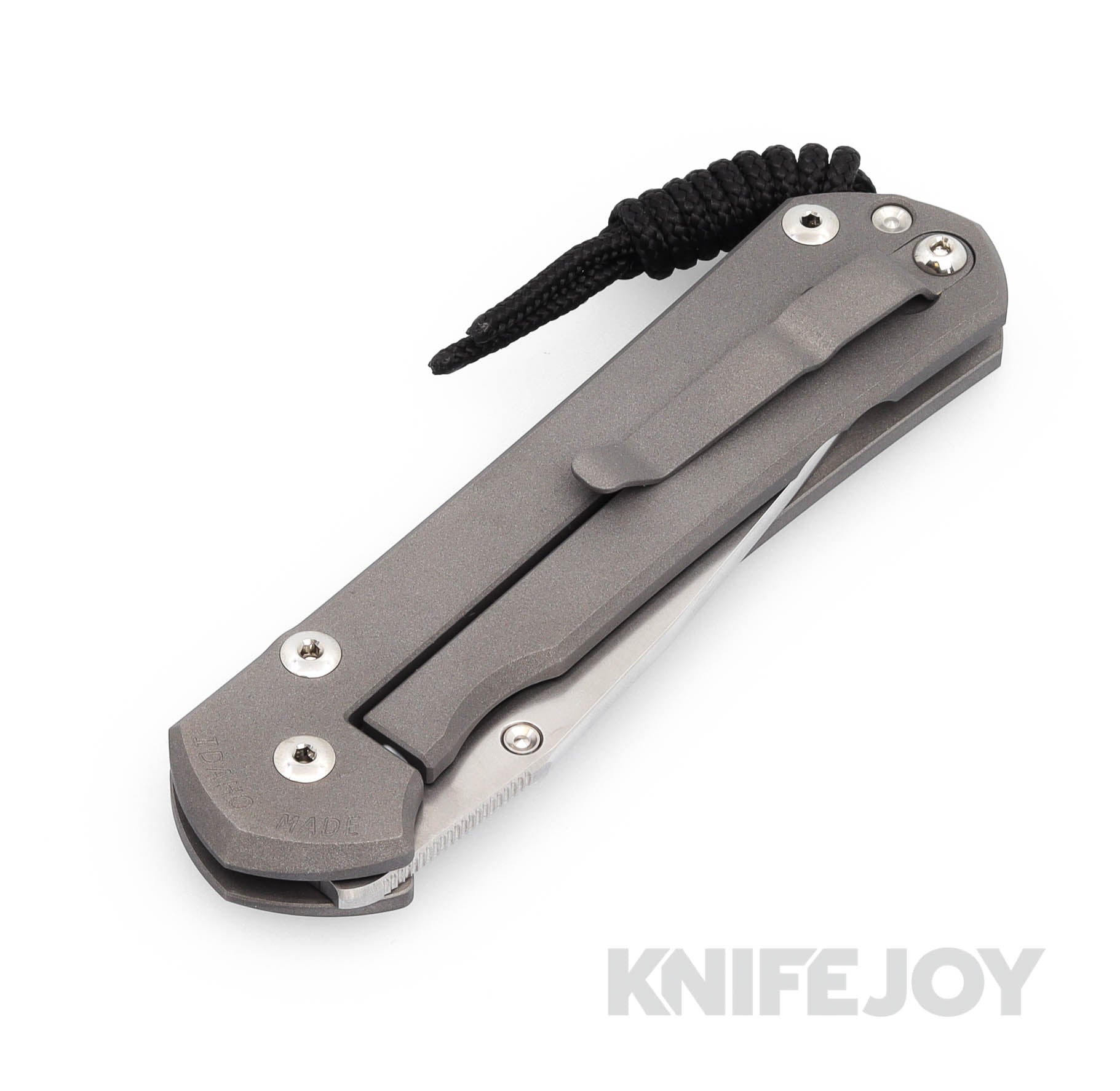 Chris Reeve Knives LEFT HAND Large Sebenza 31 Drop Point Magnacut Blade - Titanium Handles with Unique Graphic | Premium EDC Folding Knife for Outdoor, Camping & Survival Gear