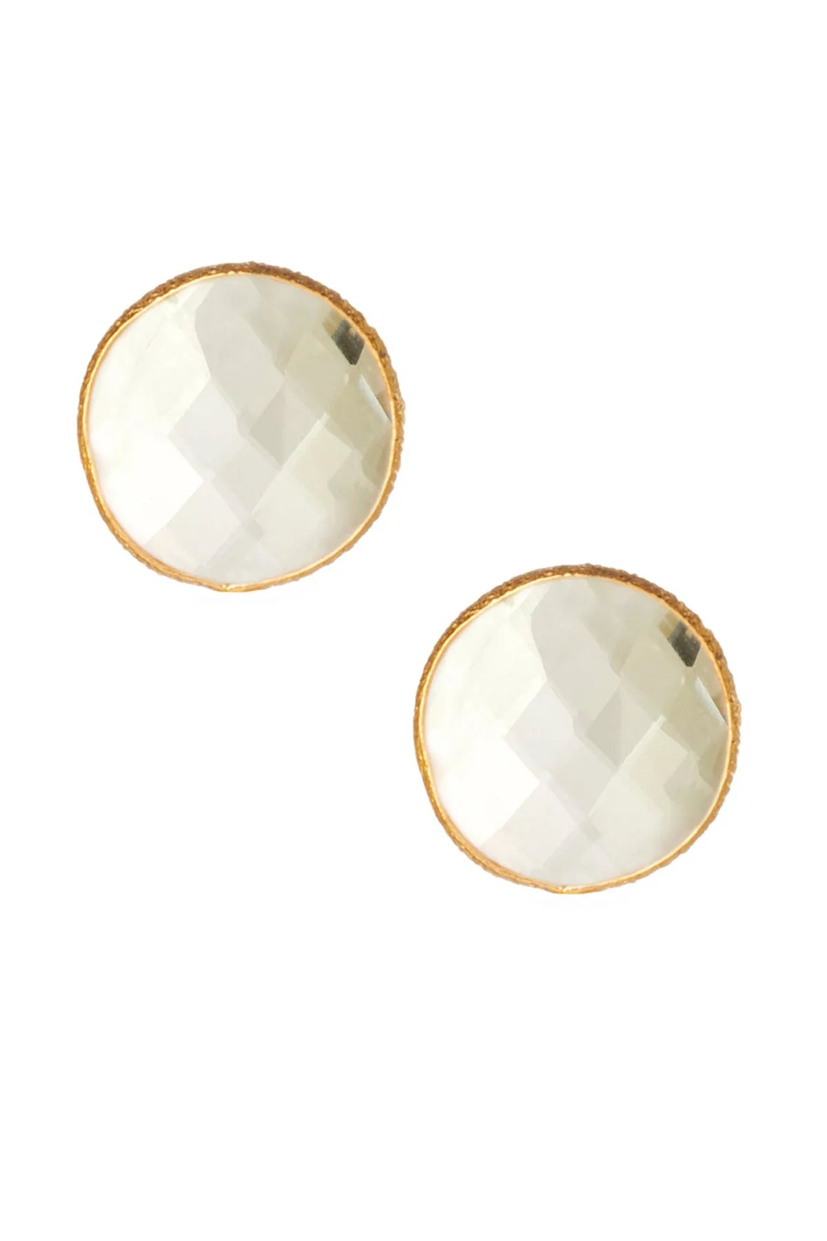 Mini Gemstone Round Stud Earrings for Women - Dainty & Elegant Jewelry for Everyday Wear, Gift Giving & Special Occasions