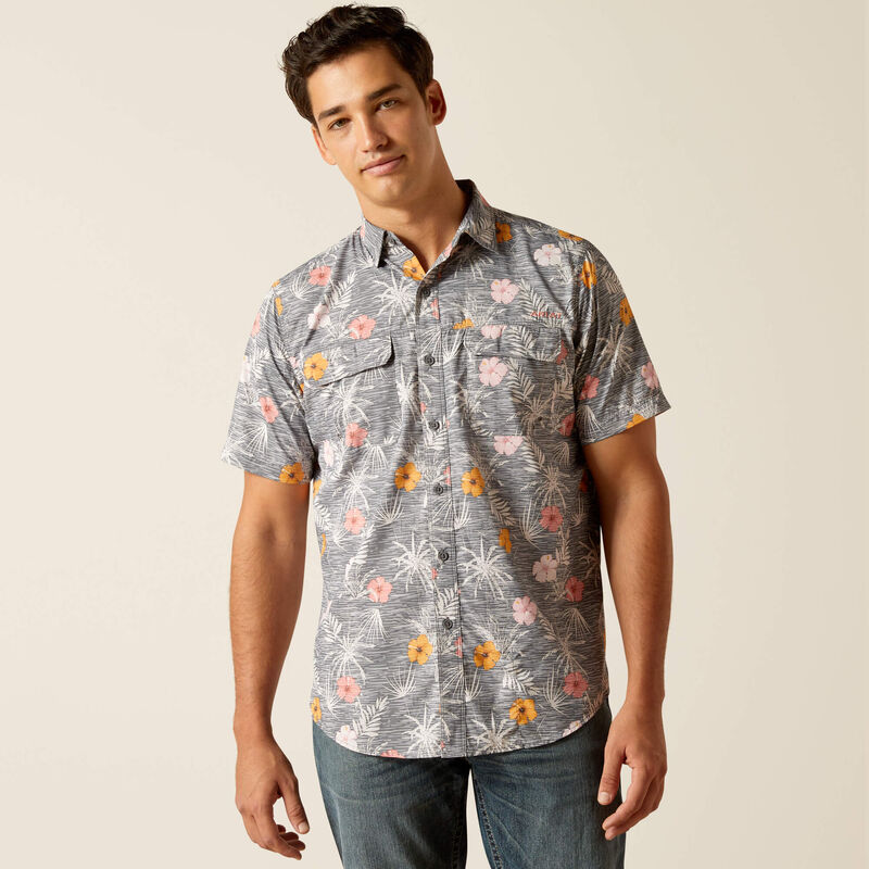 Ariat VentTEK Performance Shirt for Men & Women - Breathable Moisture-Wicking Outdoor Shirt (Rabbit Print) - Ideal for Hiking, Camping & Equestrian Activities