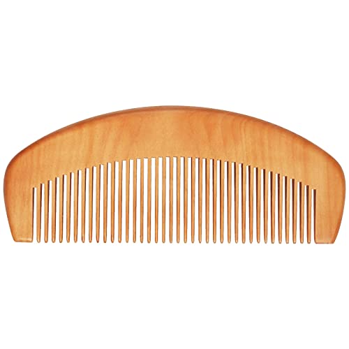 Natural Wood Wide Tooth Comb for Wet & Dry Hair - Detangling Tool Prevents Breakage & Static for Straight, Curly, Wavy, Thick Hair - Gentle Scalp Massager & Styling Aid - Perfect for Daily Hair Care & Relaxing Facial Massage
