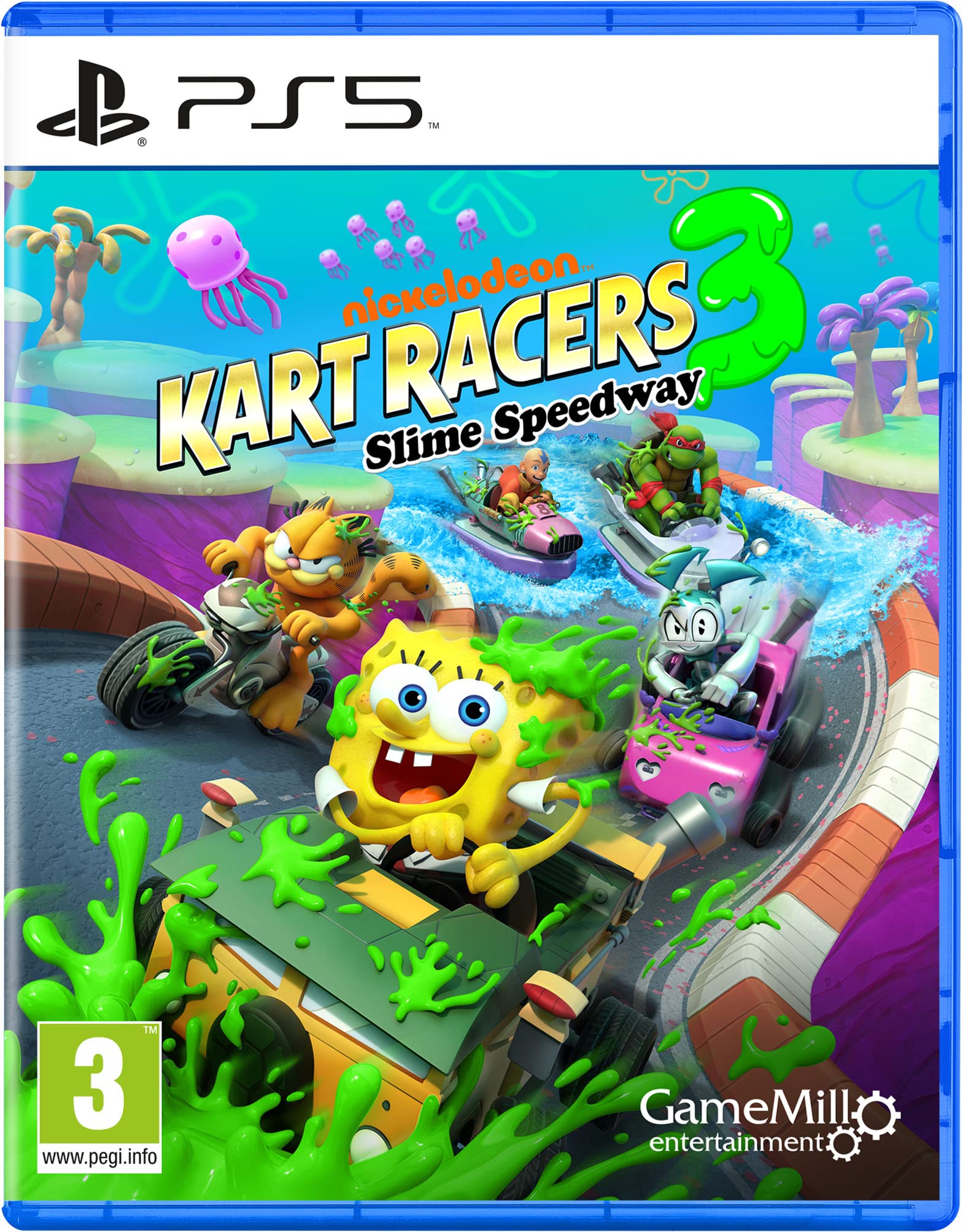 Nickelodeon Kart Racers 3: Slime Speedway - PS5 Racing Game for Kids & Family | Fun Multiplayer Kart Racing with Favorite Nicktoons Characters | Perfect for Birthday Gifts & Family Game Nights