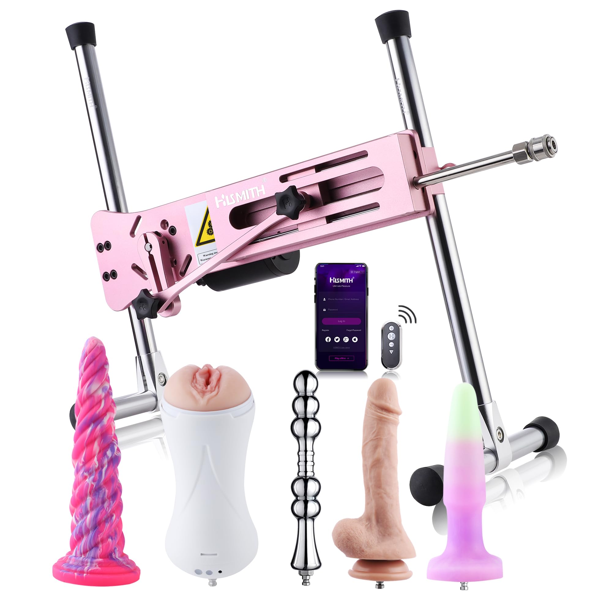 Premium Hismith 100W APP Controlled Sex Machine with KlicLok System - Powerful Thrusting Adult Toy for Couples, Anal Use, Anniversaries & Romantic Nights - Discreet Gift Packaging Included