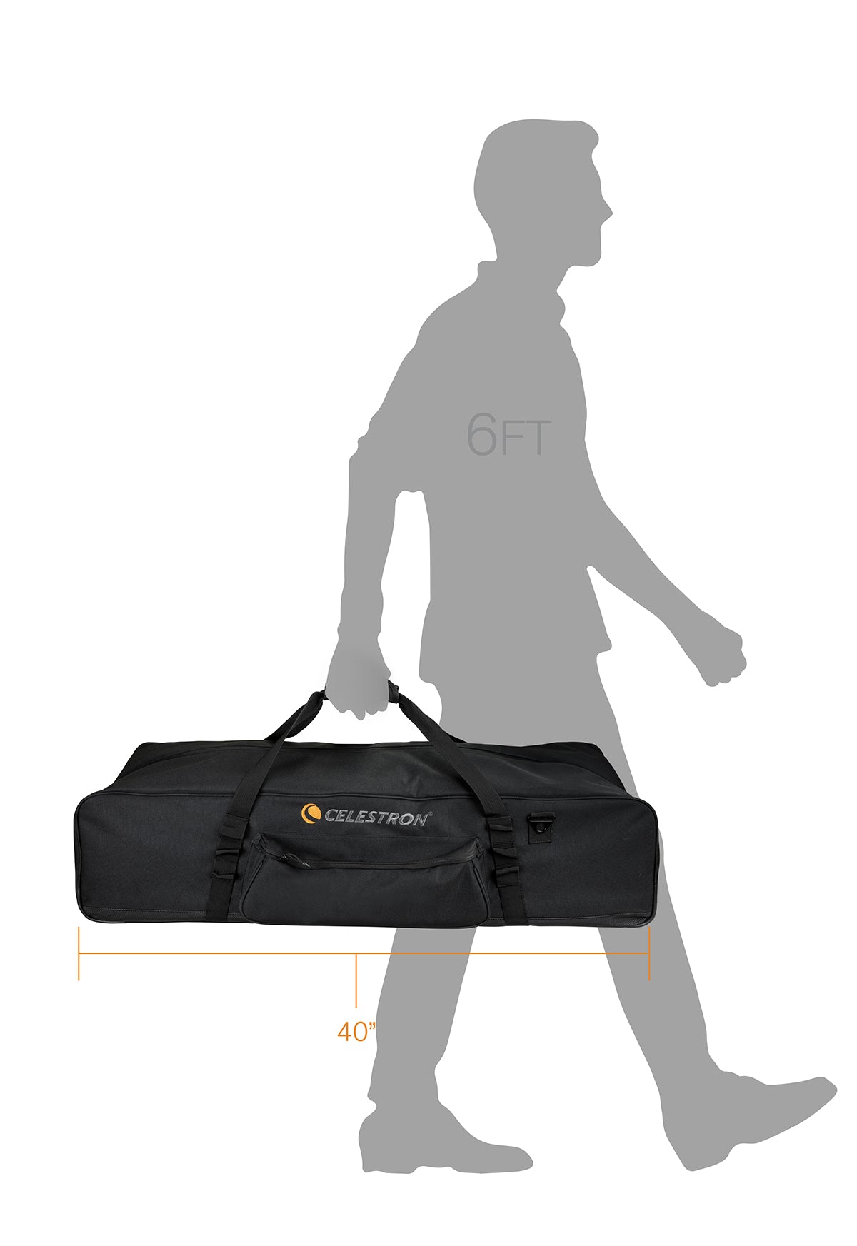 Premium Used 40-Inch Telescope Carrying Case - Durable & Protective Storage for Astronomy Equipment, Travel & Outdoor Stargazing