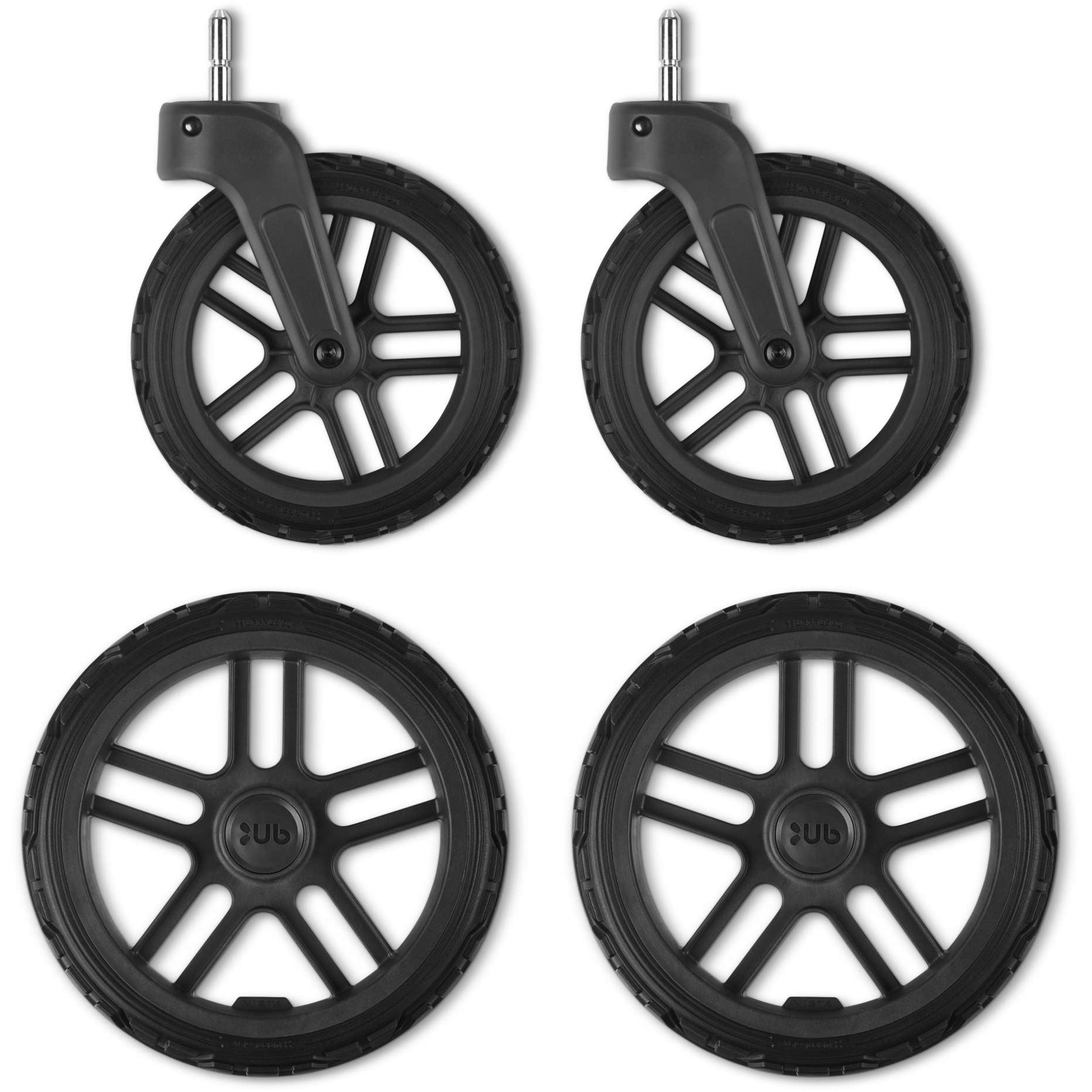 UPPAbaby Vista V2 V3 All-Terrain Stroller Wheels - Replacement Wheels for Vista Strollers - Perfect for Outdoor Walks, Hiking & Rough Terrains