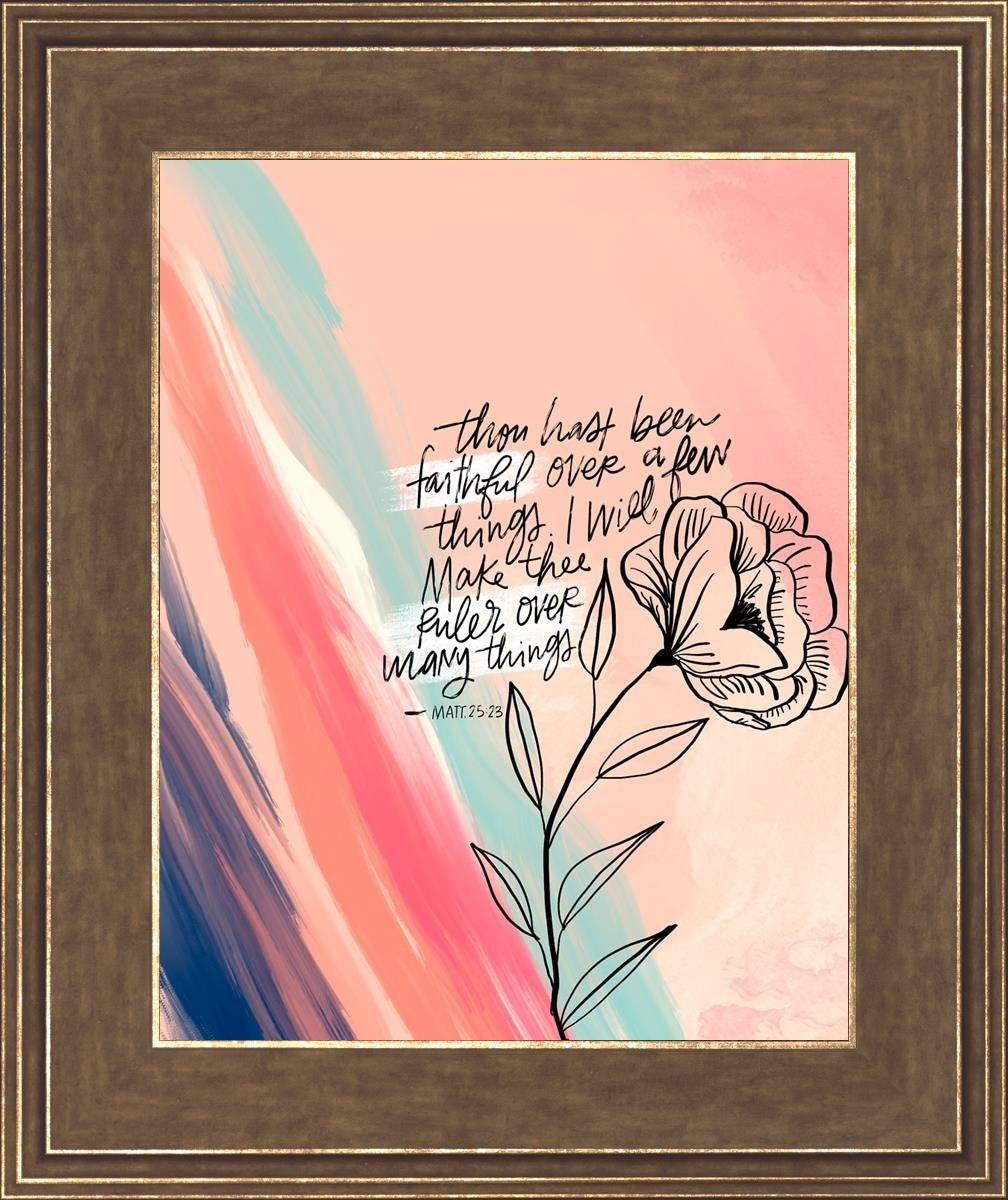 Faithful By Rhonna Farrer - Inspirational Christian Wall Art & Home Decor for Bedroom, Living Room, Office - Perfect for Gifts, Bible Study & Faith-Based Interior Design