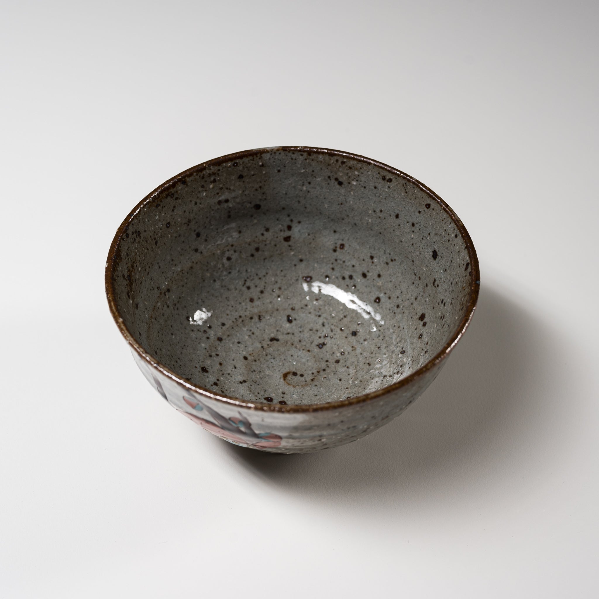 Kutani Ware Rice Bowl - Handcrafted Japanese Ceramic Dish with Red & White Plum Design | Perfect for Sushi, Rice, and Asian Cuisine | Authentic Kutani-Yaki Tableware