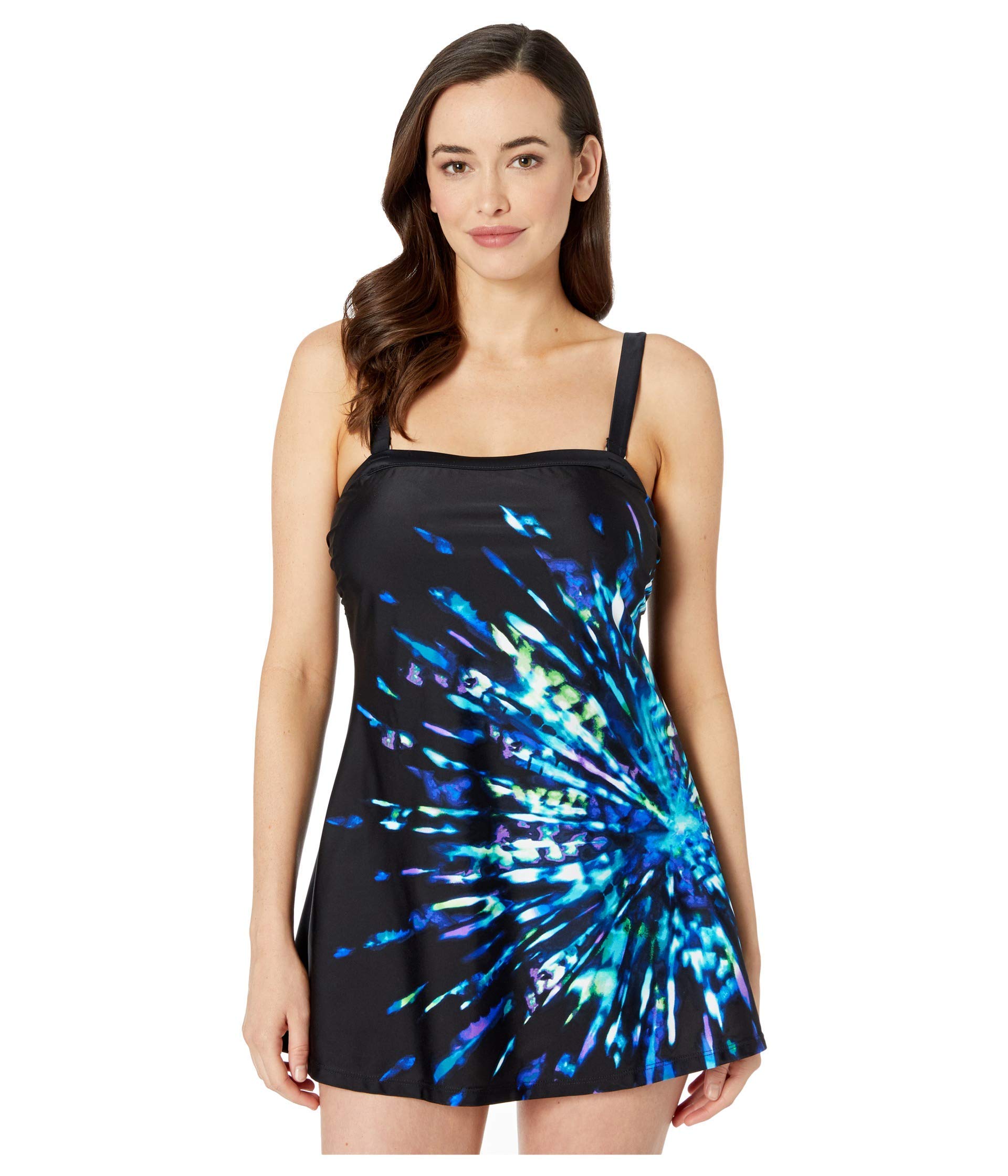 Maxine Of Hollywood Women's Bandeau Sarong One Piece Swimsuit - Sexy Beach Cover Up & Poolside Wrap for Summer Vacations