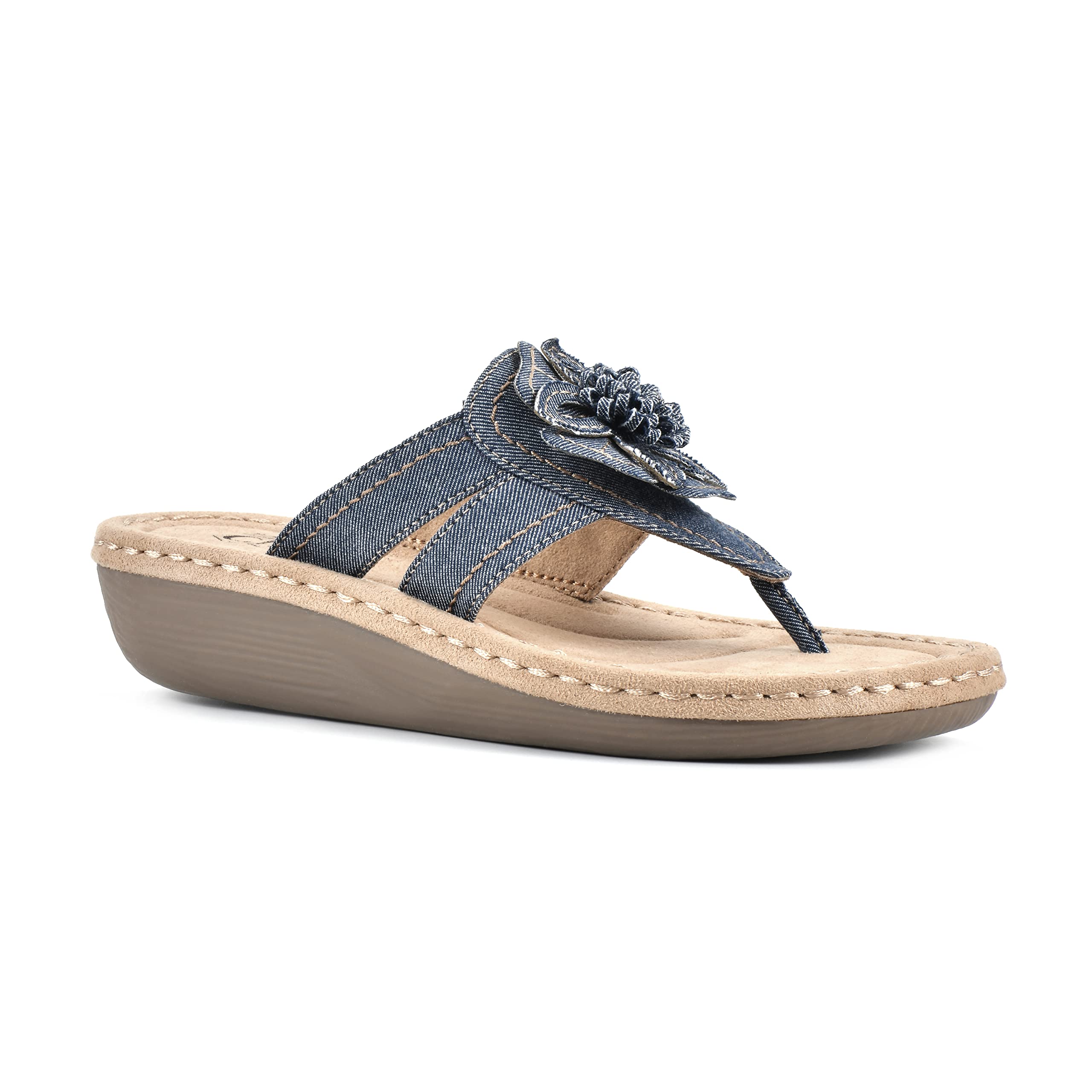 White Mountain Carnation Women's Thong Sandals - Beach & Summer Wear
