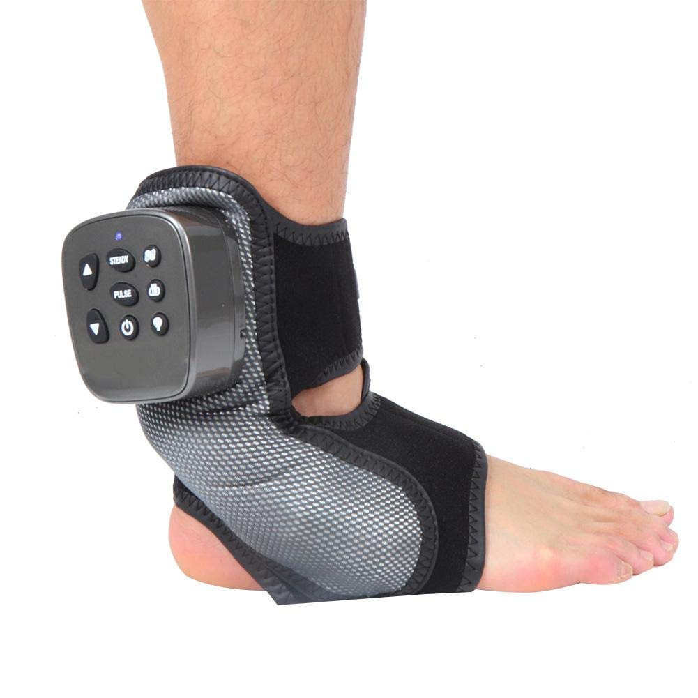 ZJchao Electric Foot and Ankle Massager with Shiatsu, Vibration & Heat - 3-Level Intensity for Pain Relief, Heel Comfort - Perfect for Home Relaxation, Office Stress Relief & Post-Workout Recovery
