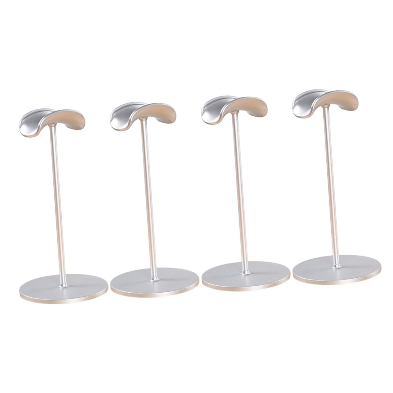 Cabilock 4-Pack Headphone Stand Holder - ABS Desktop Headset Display Rack for Gaming, Office & Studio Organization - Space-Saving Headphone Organizer for Desk, Workstation & Entertainment Setup