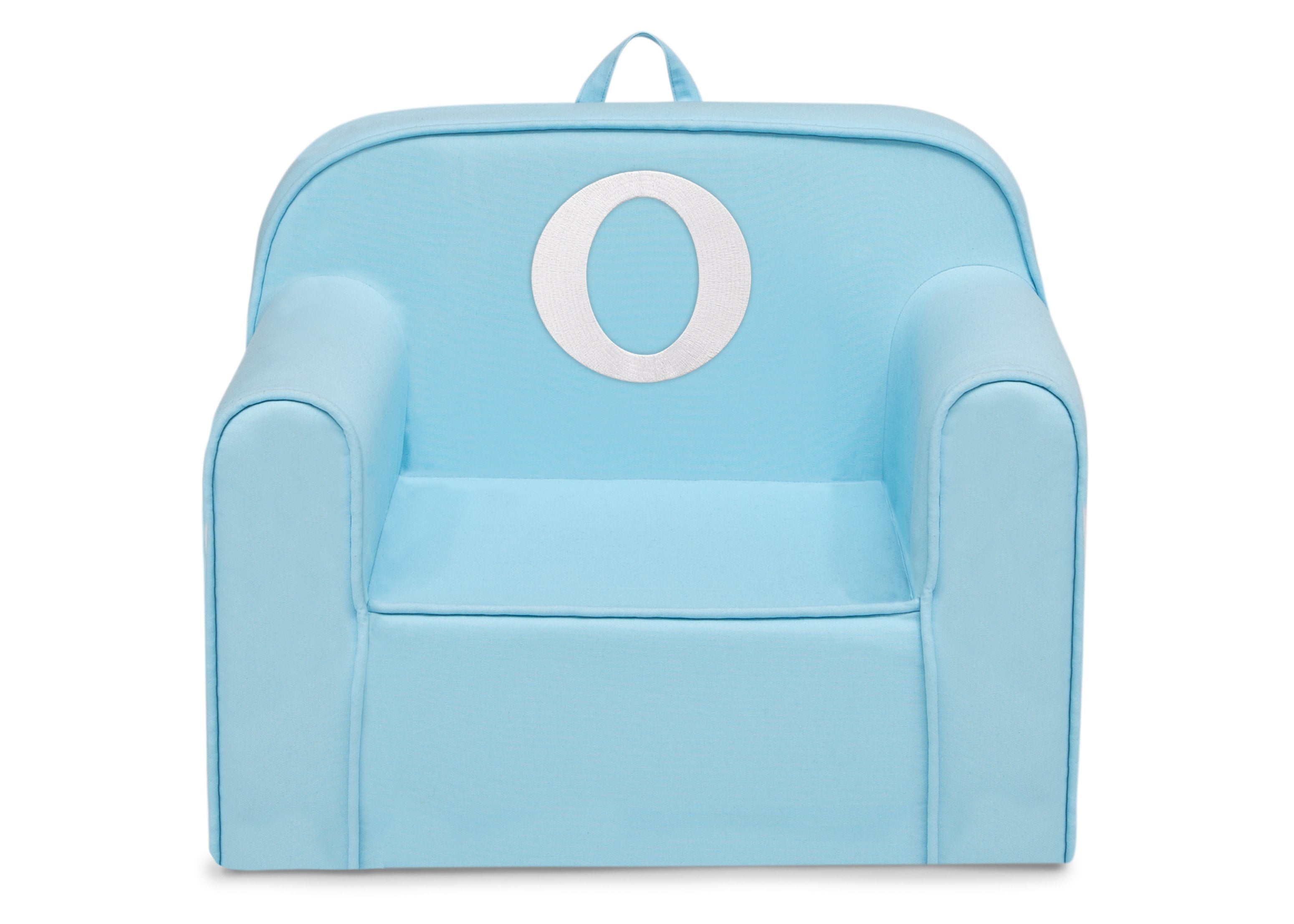 Personalized Monogram Light Blue Cozee Chair - Custom Plush Recliner for Living Room, Nursery & Office - Cozy Reading & Relaxation Seat