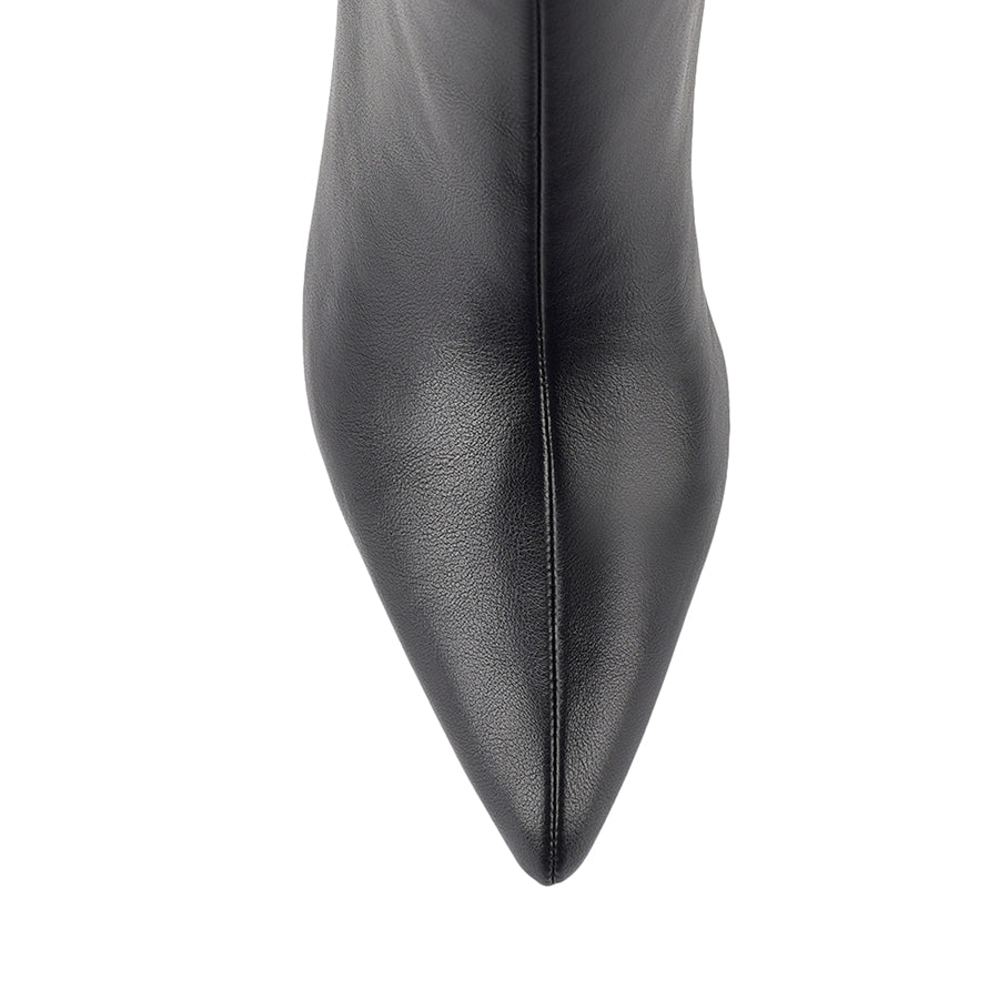 Bessie Women's Tall Boots - Black Leather Knee High Boots for Fall & Winter | Stylish & Comfortable Riding Boots for Casual Outfits & Office Wear