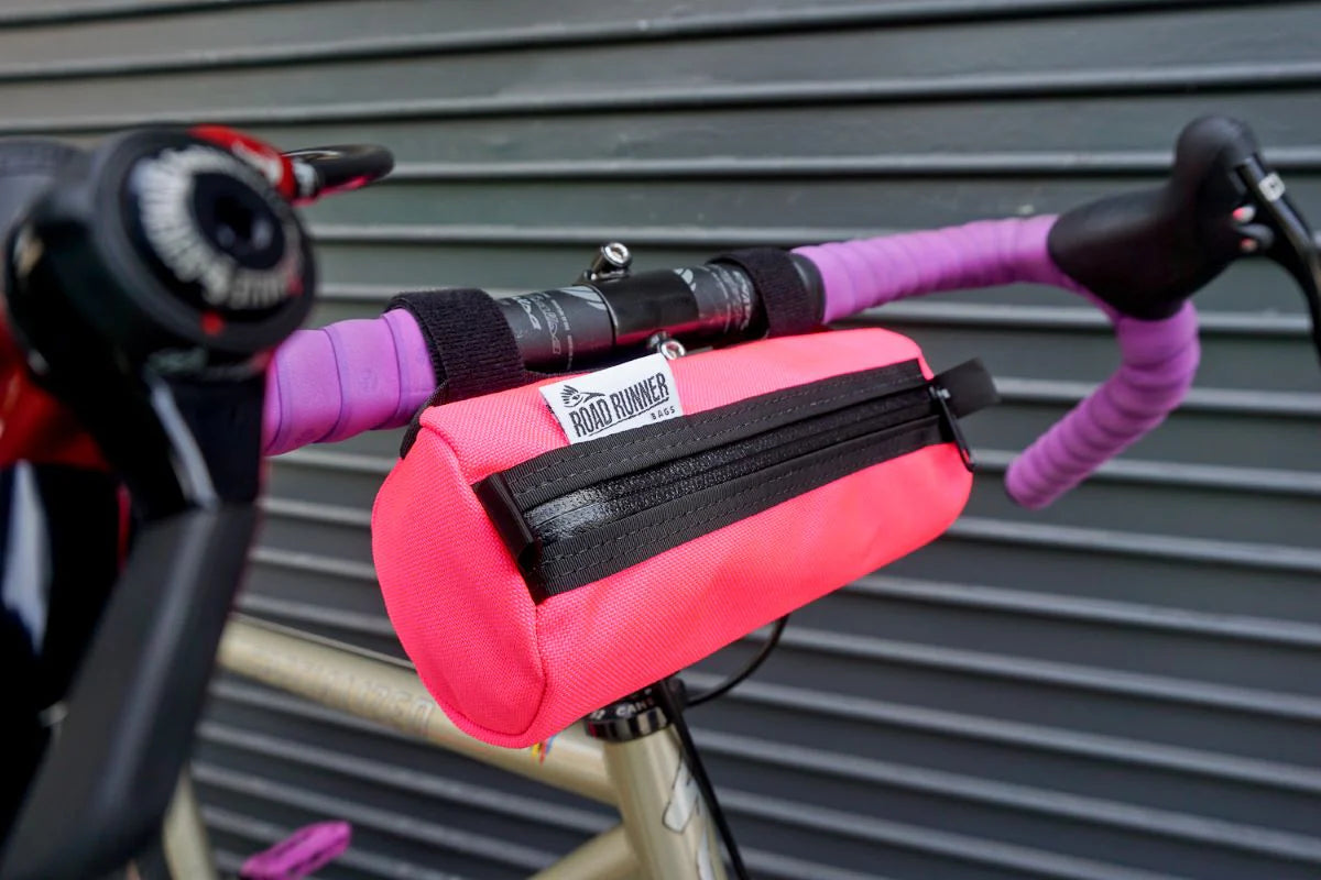 Road Runner Burrito Bike Handlebar Bag - Waterproof Cycling Storage for Commuting, Touring & Adventure Rides