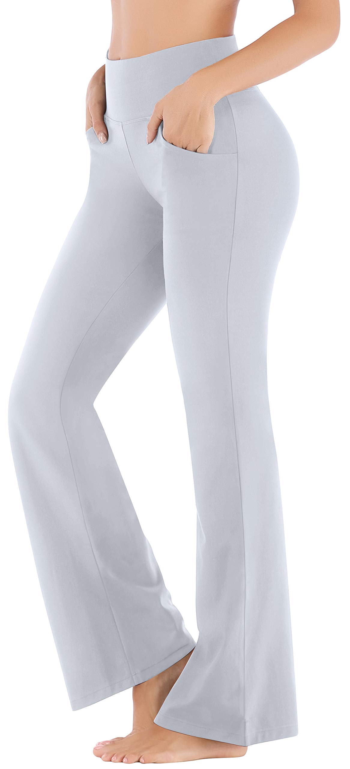 Ewedoos Women's High Waisted Bootcut Yoga Pants with Pockets - Bootleg Workout Pants for Yoga, Gym & Casual Wear