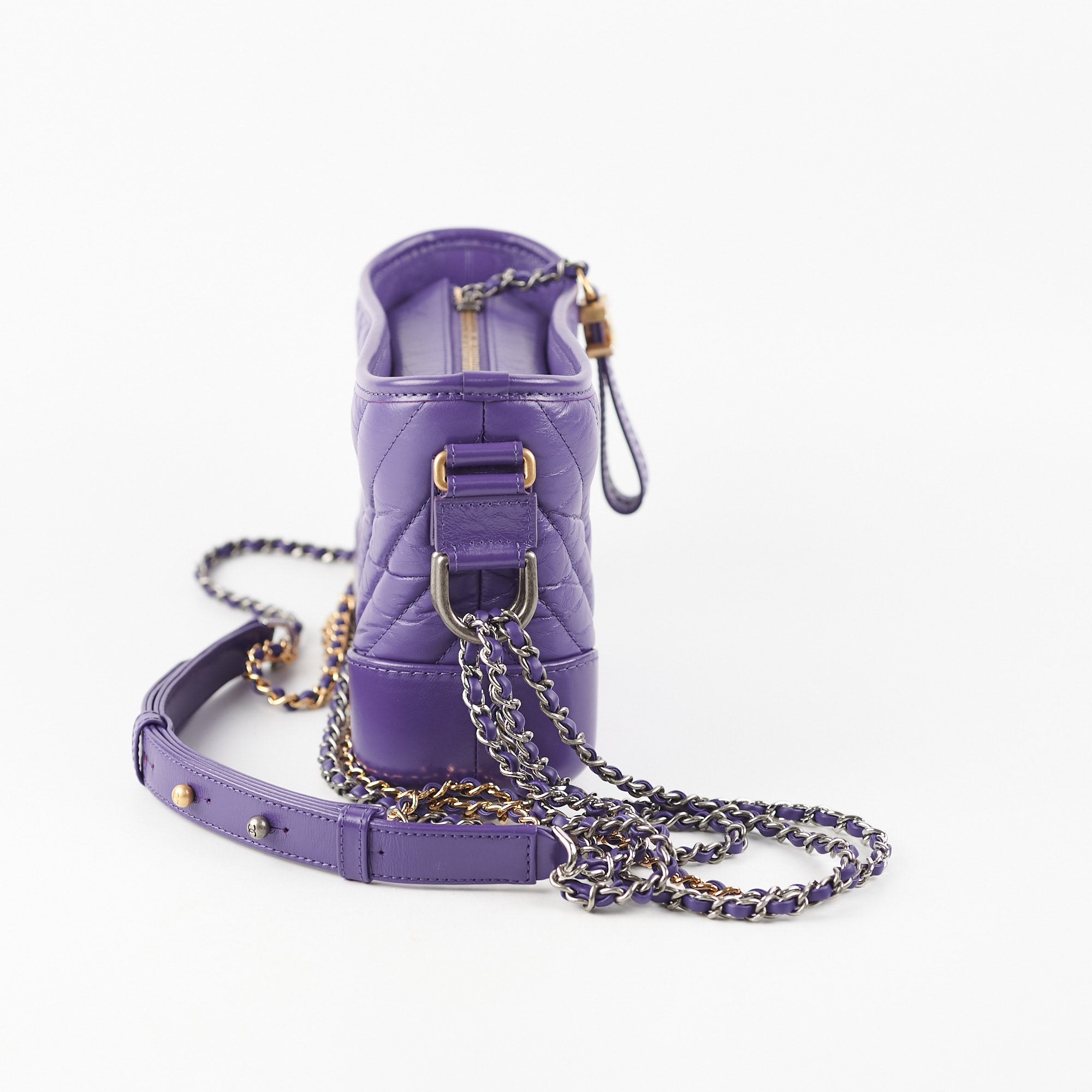 Chanel Small Gabrielle Bag in Purple - Luxury Designer Crossbody Purse for Women | Perfect for Evening Events, Parties & Special Occasions