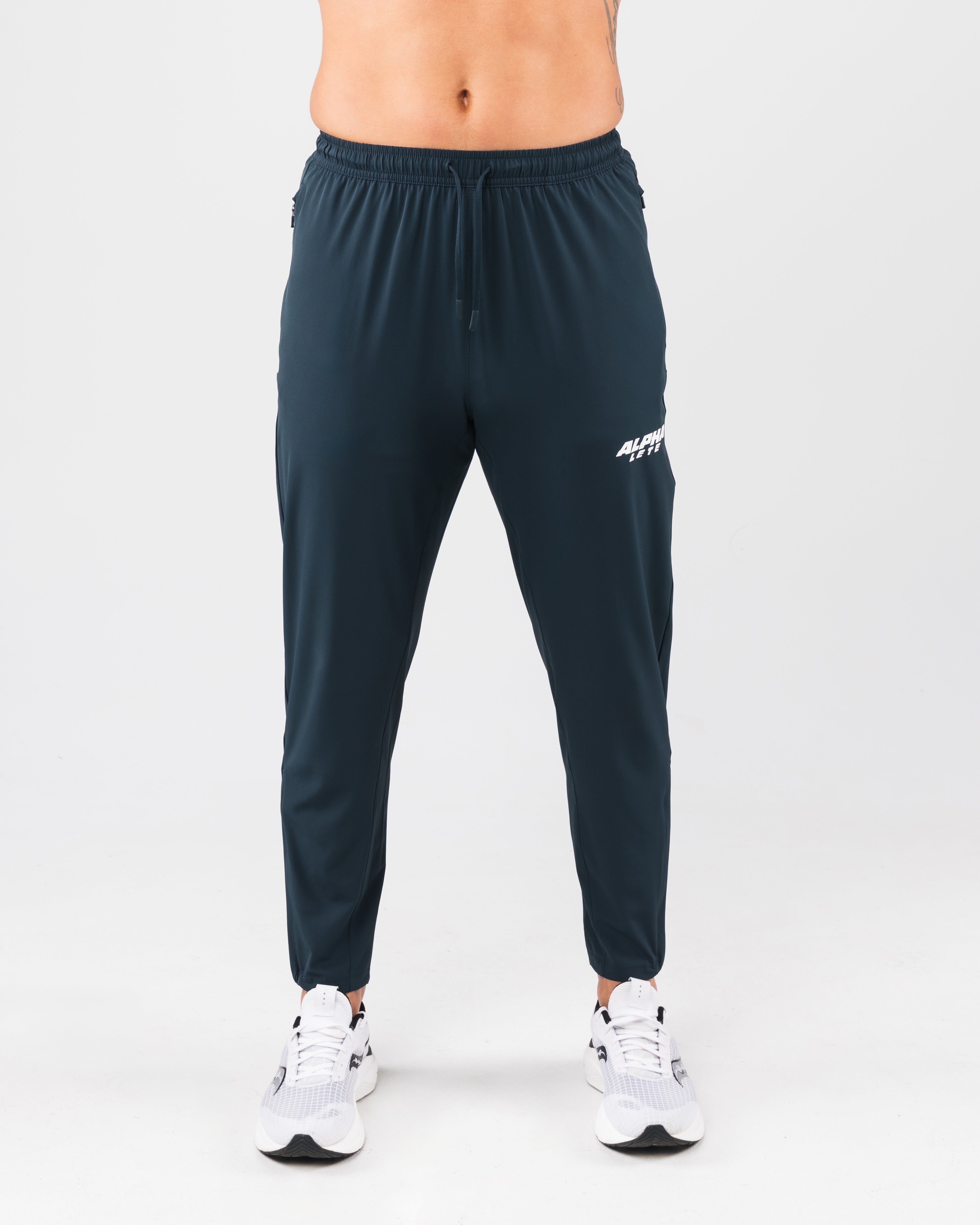 Force Power Pant - Dark Cyan Stretch Workout Pants for Men & Women - Gym, Running, Yoga & Activewear