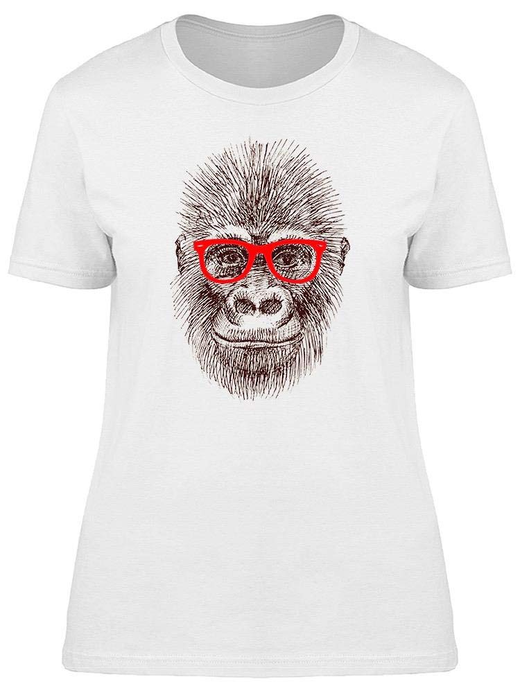 Stylish Women's Red Gorilla Glasses Graphic Tee - Trendy Casual T-Shirt for Everyday Wear, Street Fashion & Fun Outfits