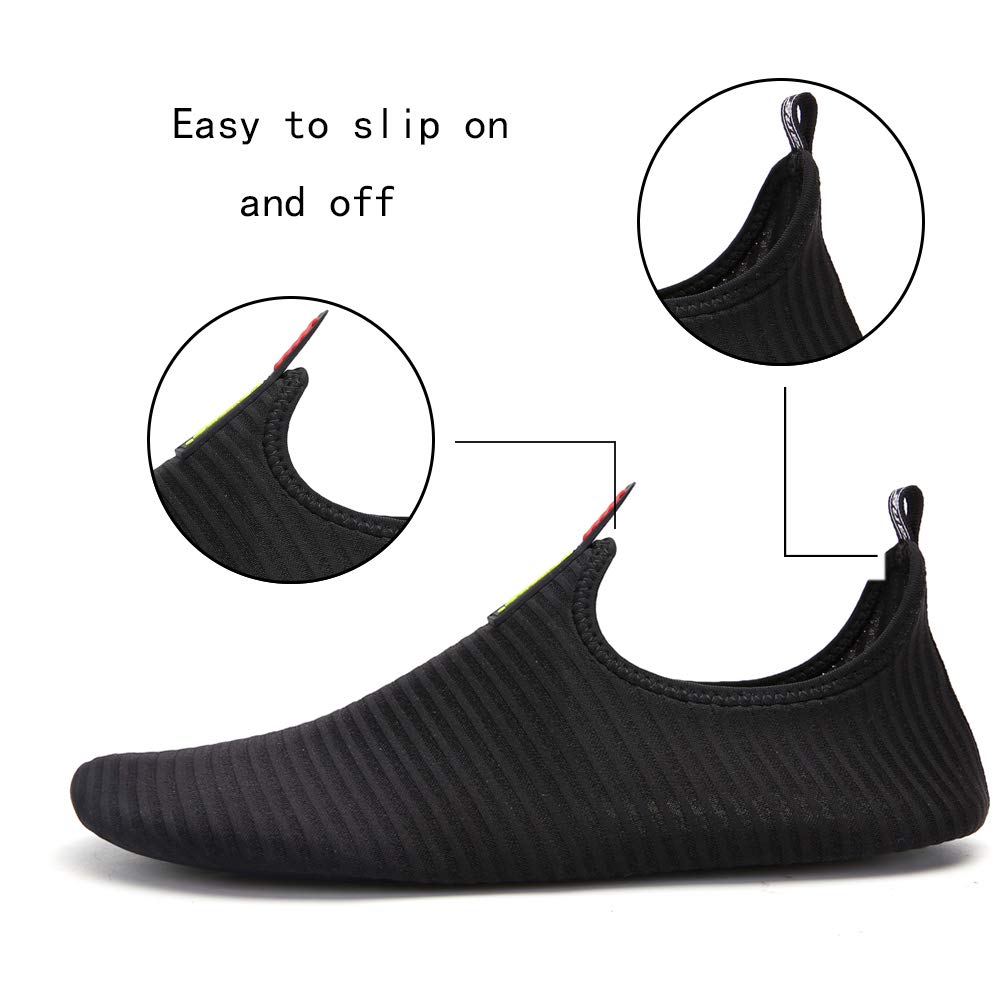 **Men's Women's Kids Quick-Dry Water Shoes - Barefoot Aqua Socks for Swimming, Beach, Yoga, Surfing & Aerobics - Lightweight & Comfortable for Outdoor Water Sports**