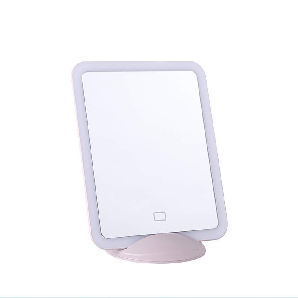 Rechargeable LED Makeup Mirror with USB Charging - HD Vanity Mirror for Home & Office, ABS Material (Blue) | Perfect for Makeup Application, Skincare Routine & Hair Styling