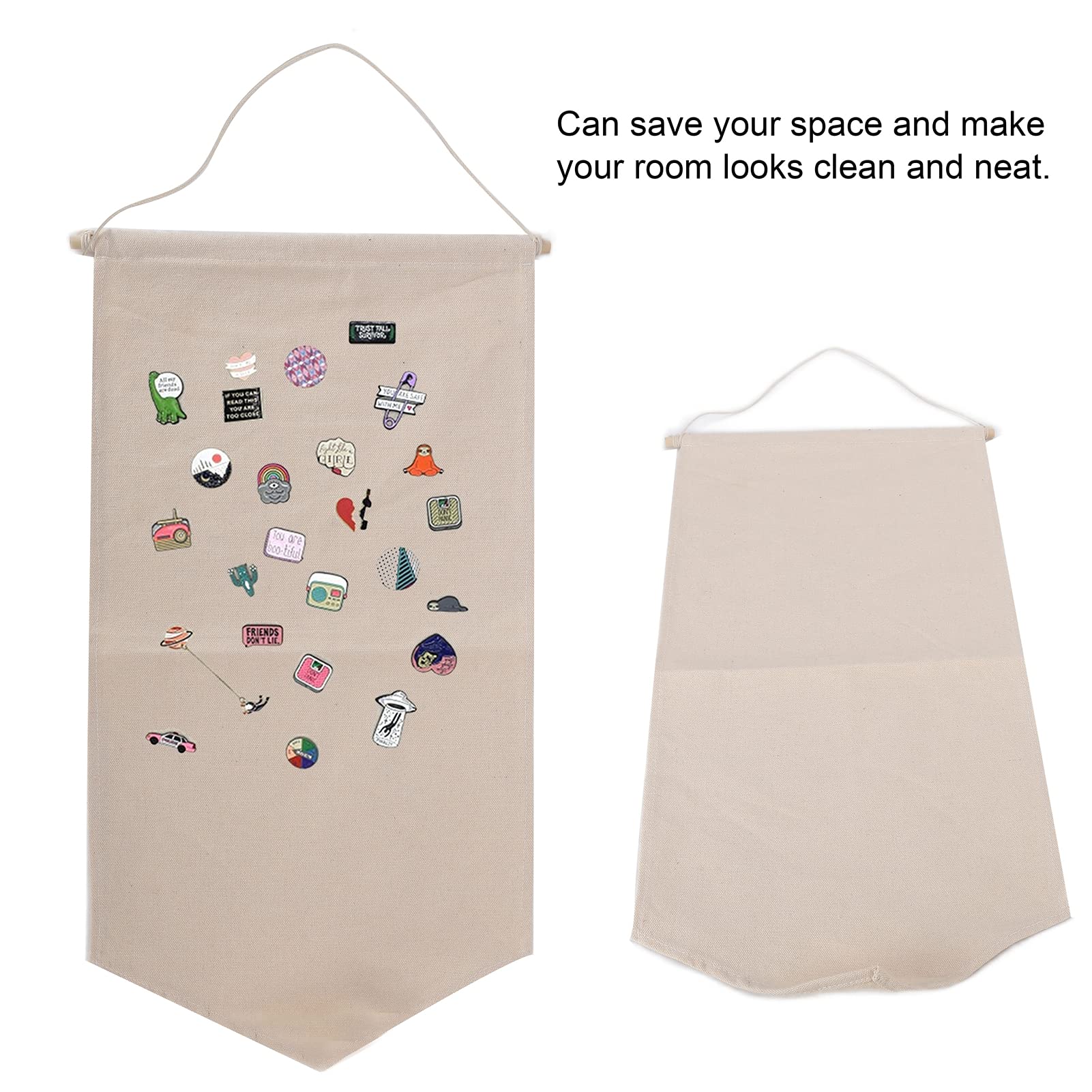 FIYO Pin Banners - Premium Pin Organizer Display Case for Collectible Badges & Pins - Wall Mountable Storage Holder with Decorative Design - Perfect for Home Decor, Office Organization, and Collector Displays