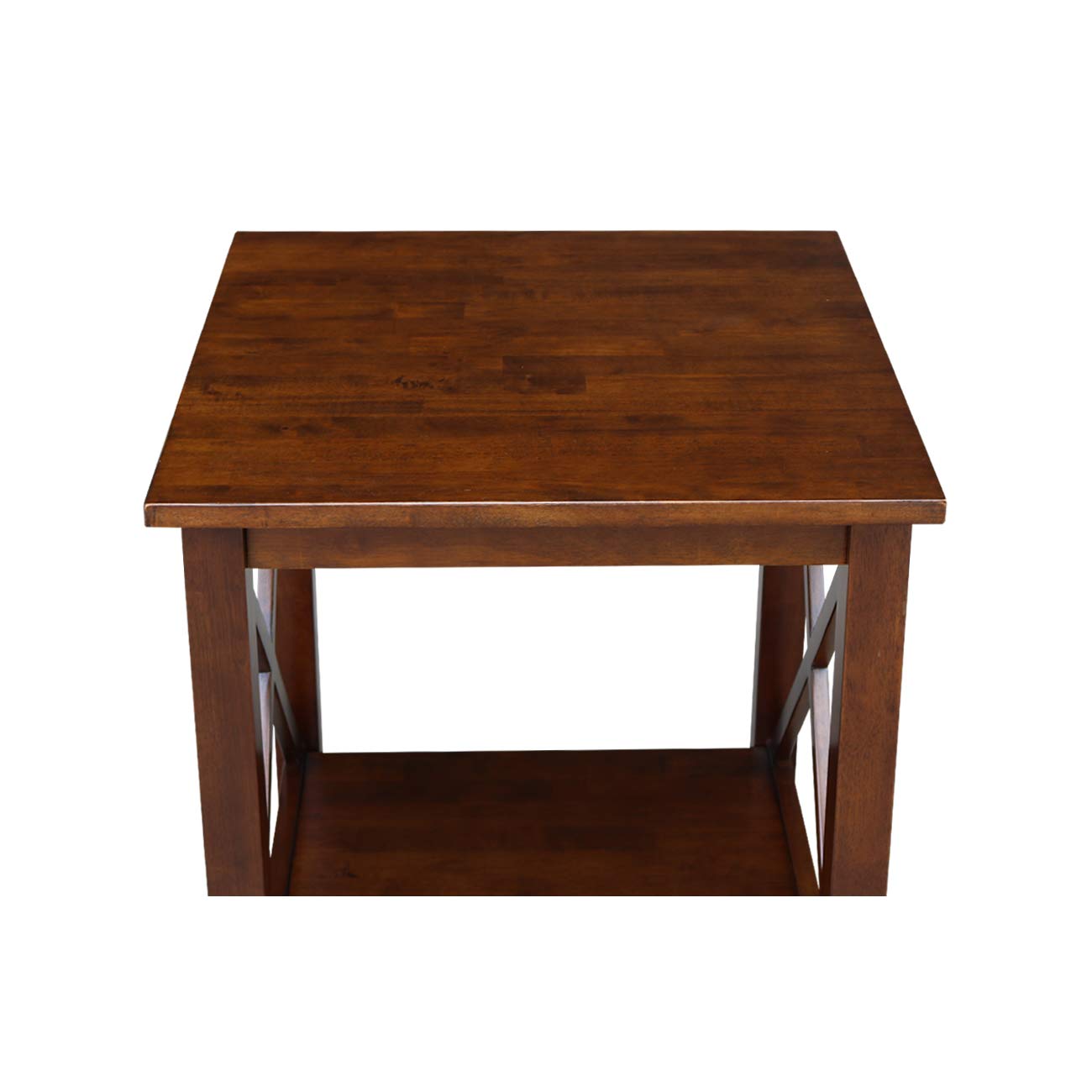 International Concepts End Table - Modern Side Table for Living Room, Bedroom & Office - Small Accent Table with Sturdy Wooden Frame & Sleek Design - Perfect for Coffee, Books & Decor