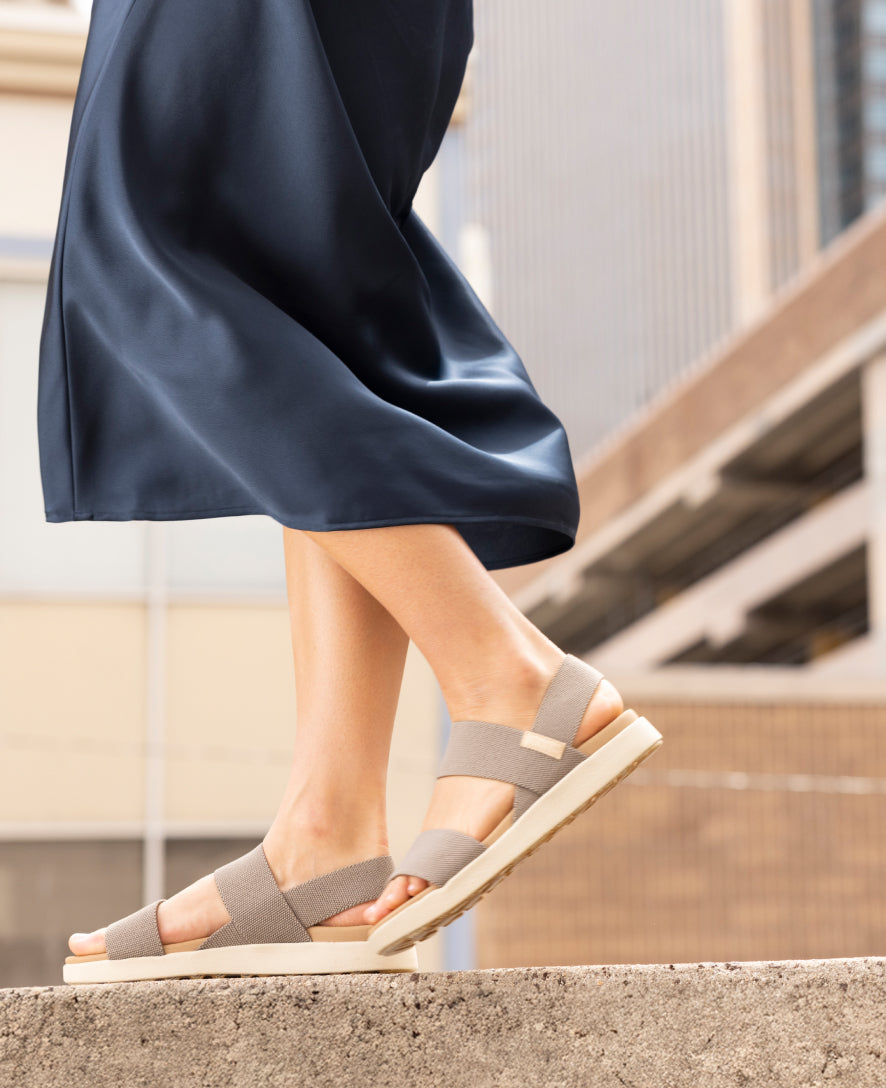Women's Elle Backstrap Sandal - Comfortable Brindle/Birch Color | Perfect for Summer, Beach, and Casual Outings