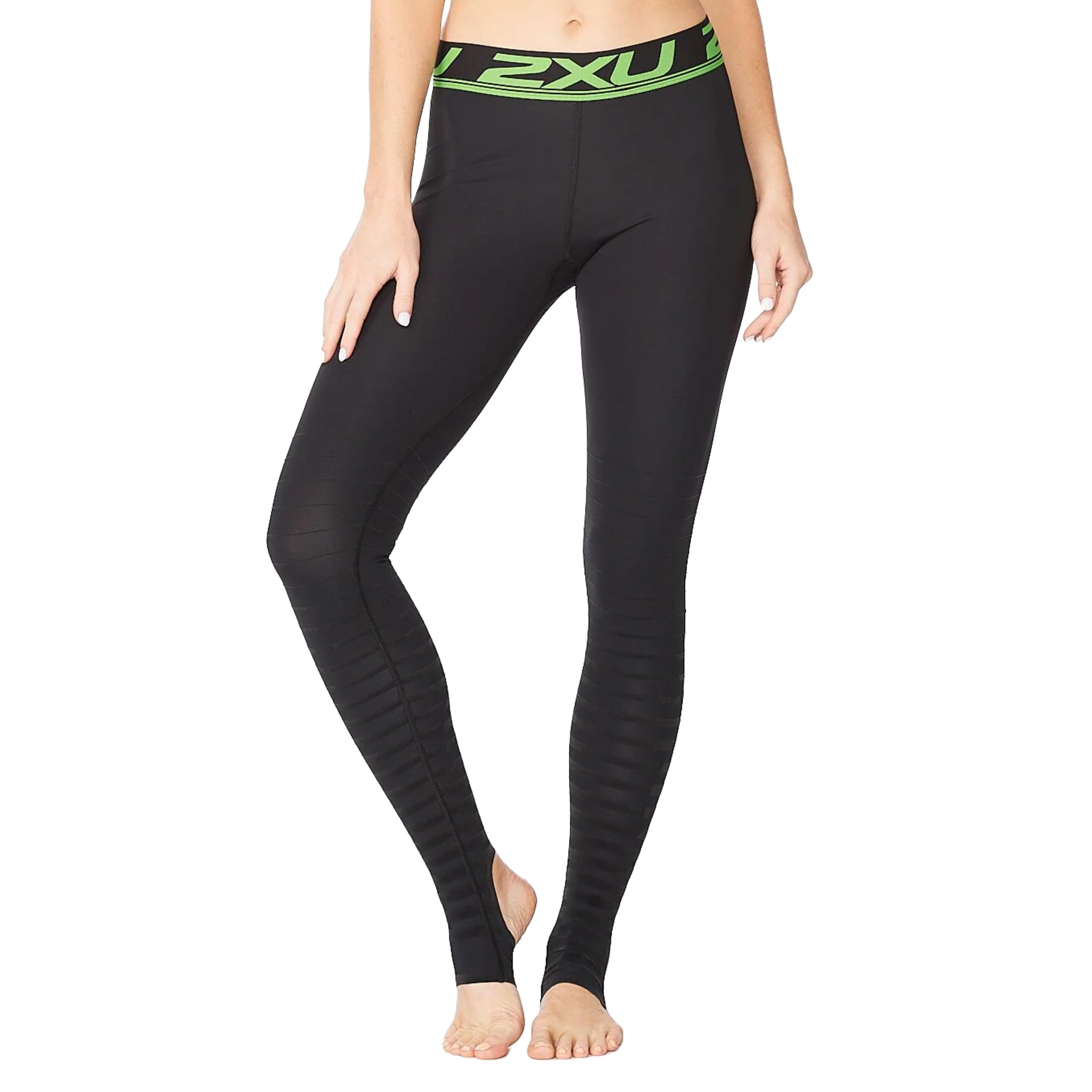 2XU Women's Elite Power Recovery Compression Tights - High Performance Running & Workout Leggings for Women, Black/Nero, Small/Tall - Perfect for Post-Workout Recovery, Marathon Training & Gym Sessions