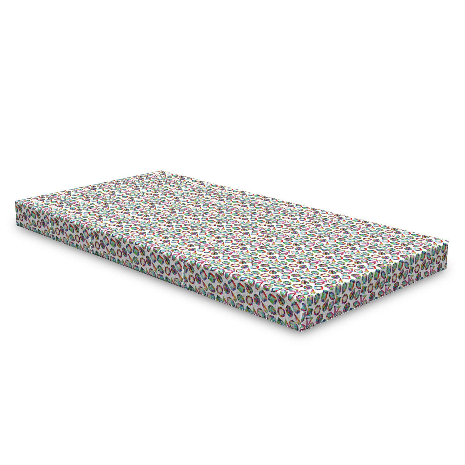 Ambesonne Geometric Crystals Foldable Mattress - 74.8