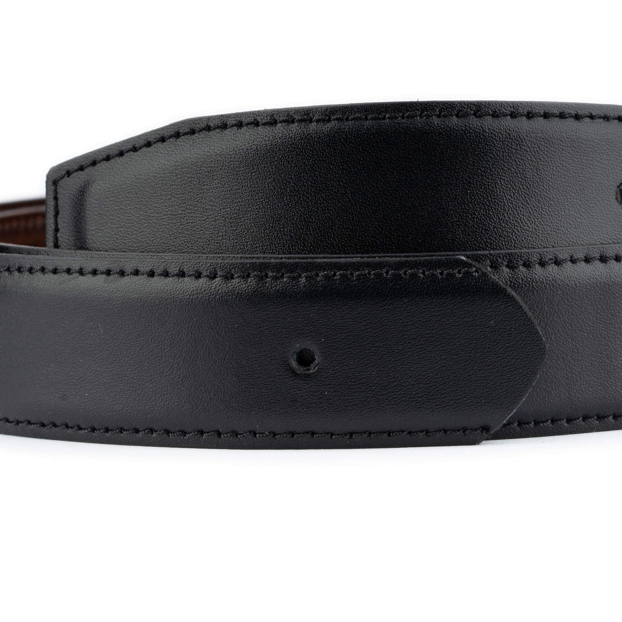 High-Quality Reversible Black & Brown Leather Belt Strap (3.5cm) for Ferragamo Buckles Replacement | Men's Fashion Accessory for Office, Casual & Formal Wear