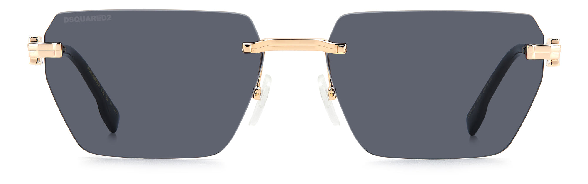 DSQUARED2 D2 0102/S Sunglasses - Polarized UV Protection Aviator Style for Men & Women - Perfect for Driving, Travel, and Outdoor Activities