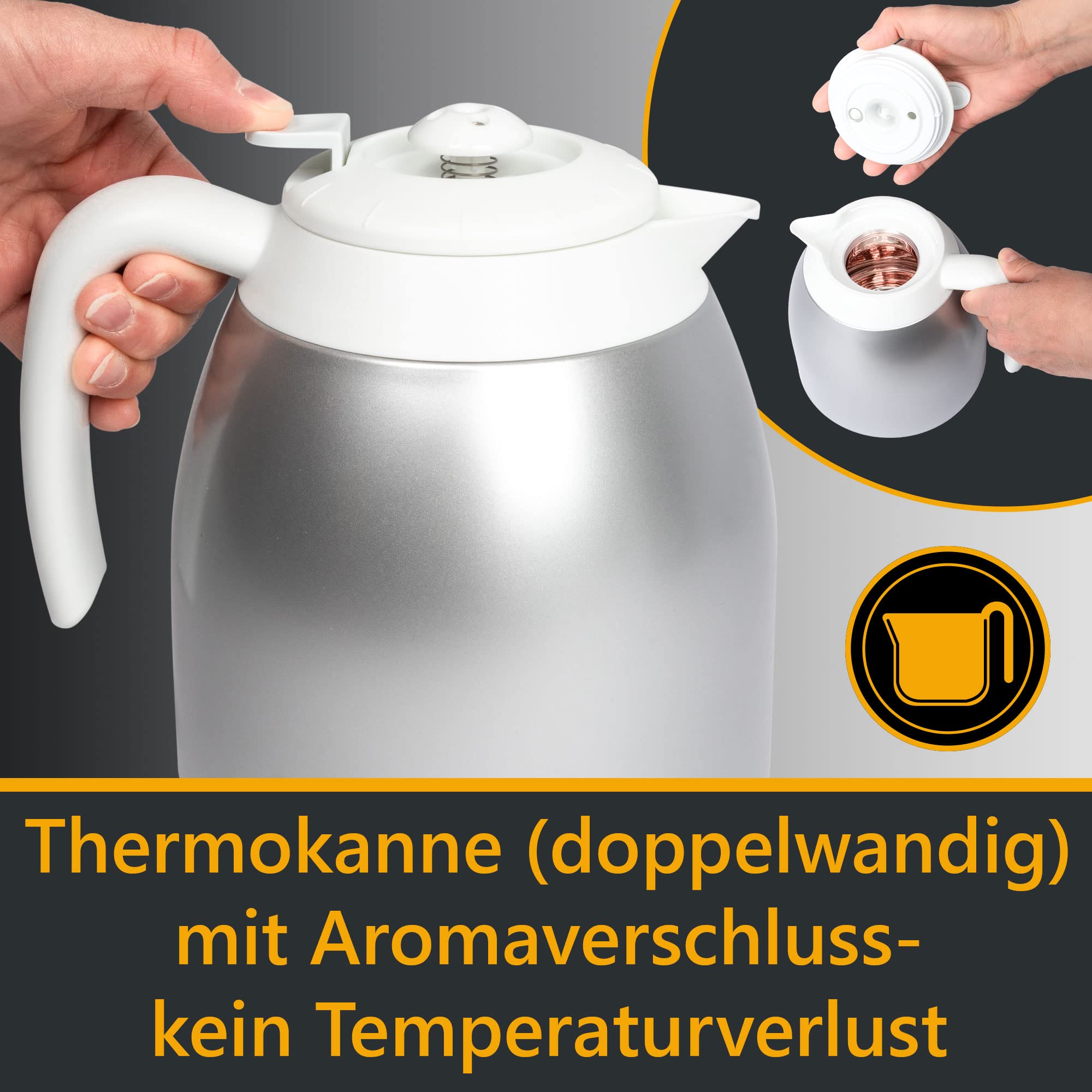 Premium Coffee Machine with Glass Flask KA 3327 - Perfect for Home, Office & Small Business Use