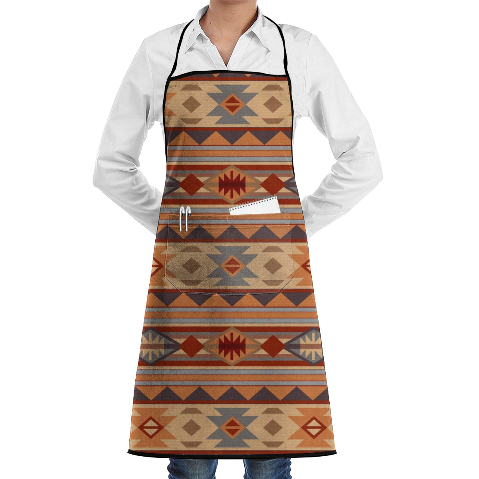 SWEET TANG Men's Waterproof Cooking Apron with Pocket - Polyester Kitchen Bib for Restaurant Chefs & Home Cooking - Perfect for Grilling, Baking & Food Prep