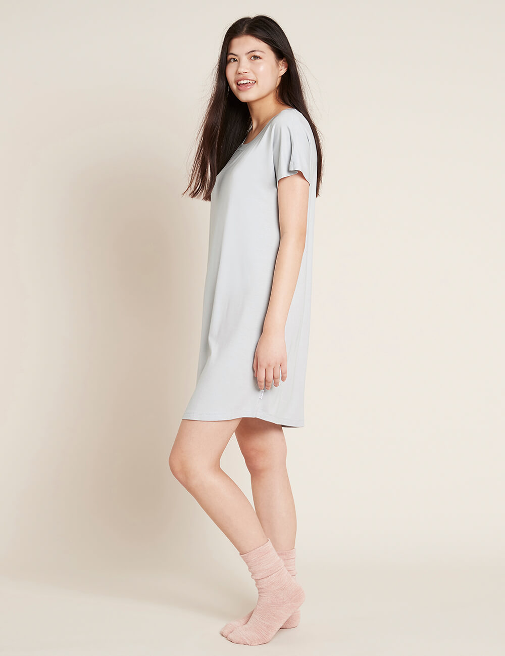 Comfortable Goodnight Nightdress with Dove Print - Soft Sleepwear for Women, Perfect for Relaxing at Home or Cozy Bedtime