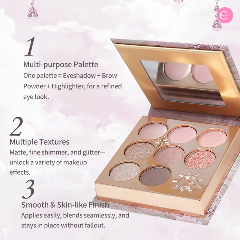 Colorrose Three Lifetimes Series 8-Color Eyeshadow Palette | Highly Pigmented, Long-Lasting Makeup | Perfect for Daytime, Night Out & Special Occasions