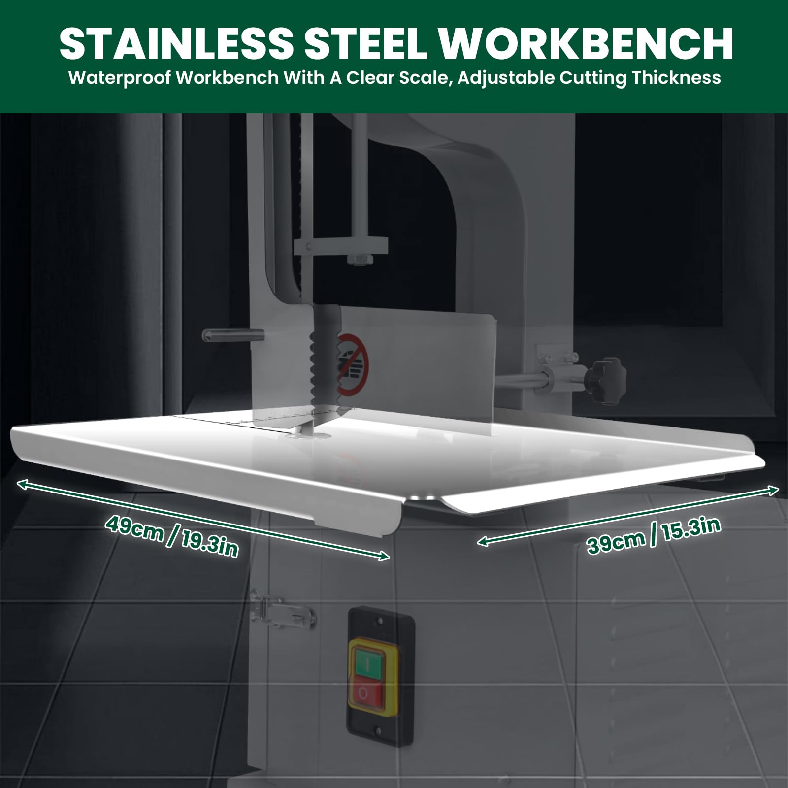 1500W Electric Bone Saw Machine - 8 Blades, 0.04-7.8
