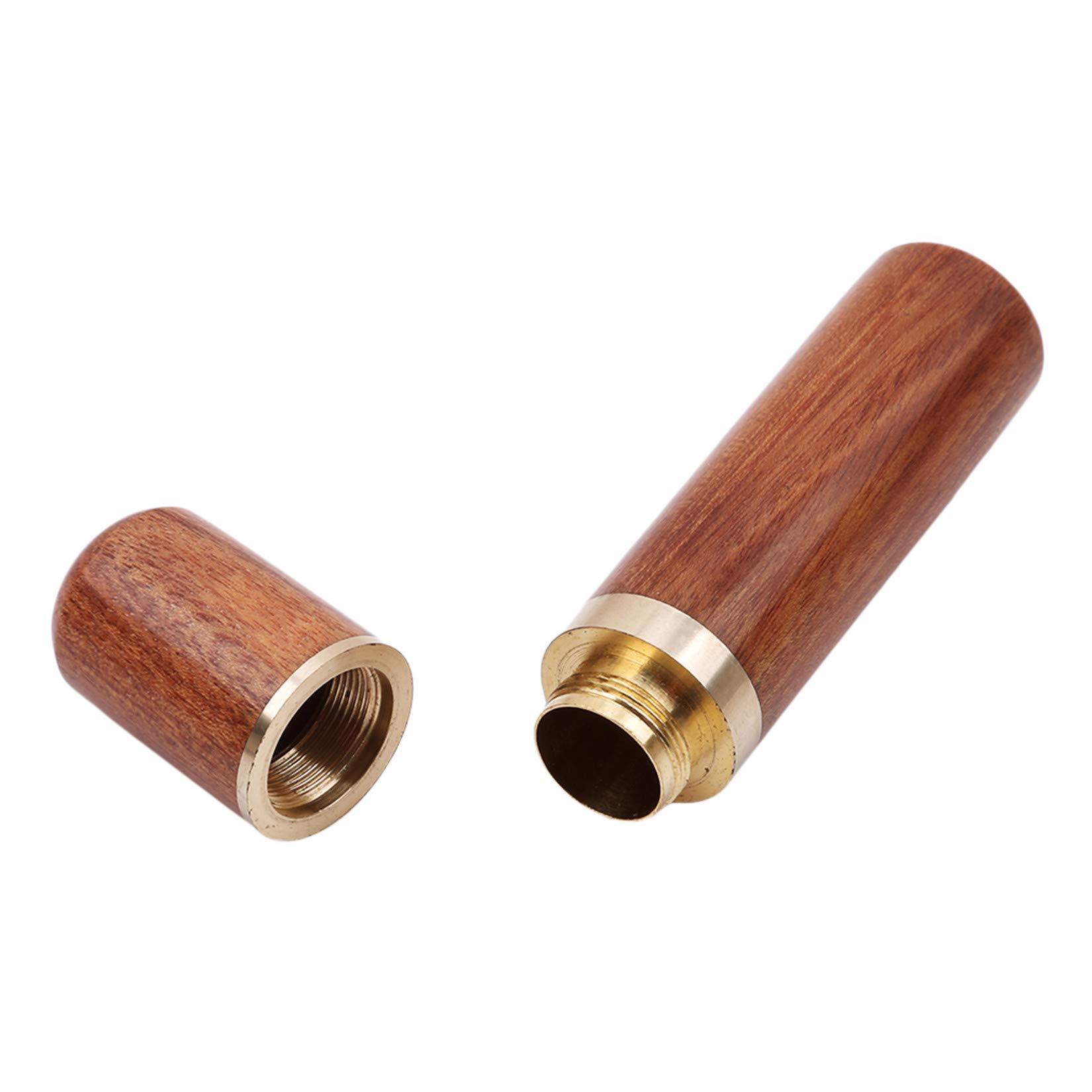 Portable Wooden Toothpick Holder & Mini Needles Storage Tube - Rosewood Travel Organizer for Toothpicks, Sewing Needles & Craft Supplies | Perfect for Travel, Camping & Home Use