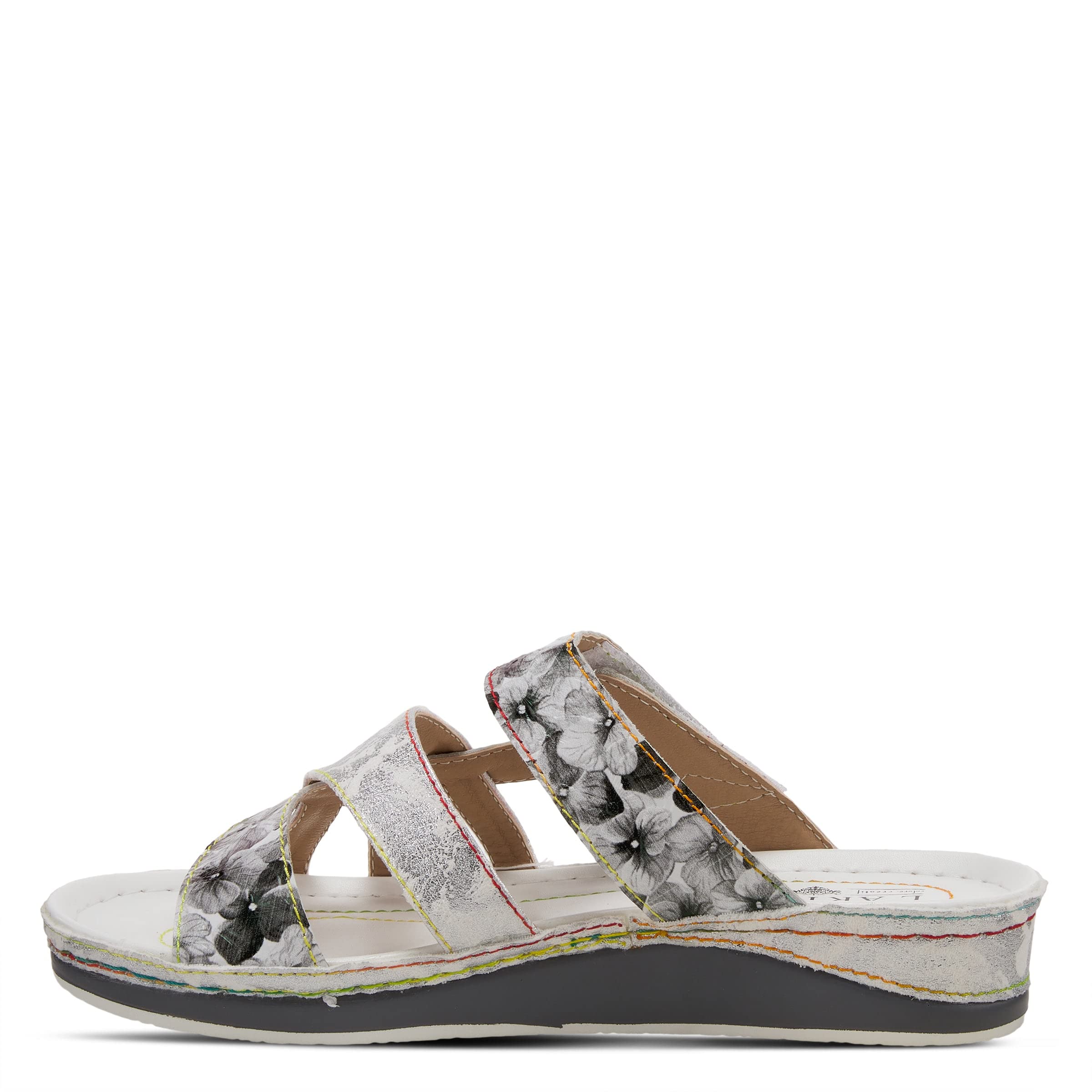 Spring Step L'Artiste Women's Caiman Slide Sandals - Comfortable Leather Summer Slides for Women, Casual Beach & Poolside Footwear