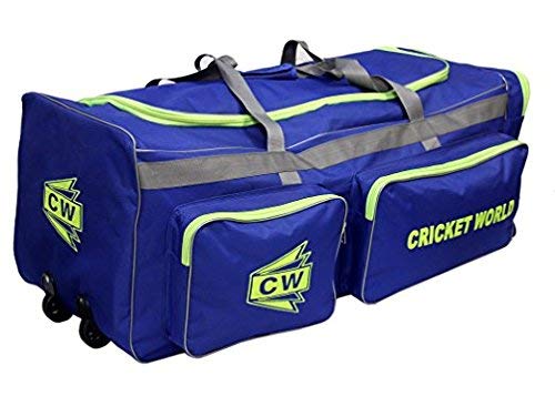 CW MEGAPAK Cricket Wheel Kit Bag - Rolling Sports Bag with Wheels & Bat Compartment for Men, Seniors & Juniors | Perfect for Cricket Matches, Training & Travel