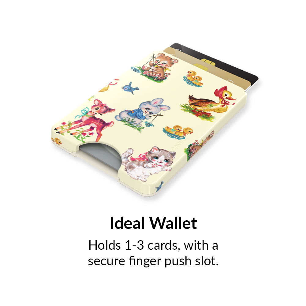 Cute Baby Animals MagSafe Wallet for iPhone - Slim RFID Blocking Card Holder for Women & Men - Perfect for Travel, Shopping & Everyday Use