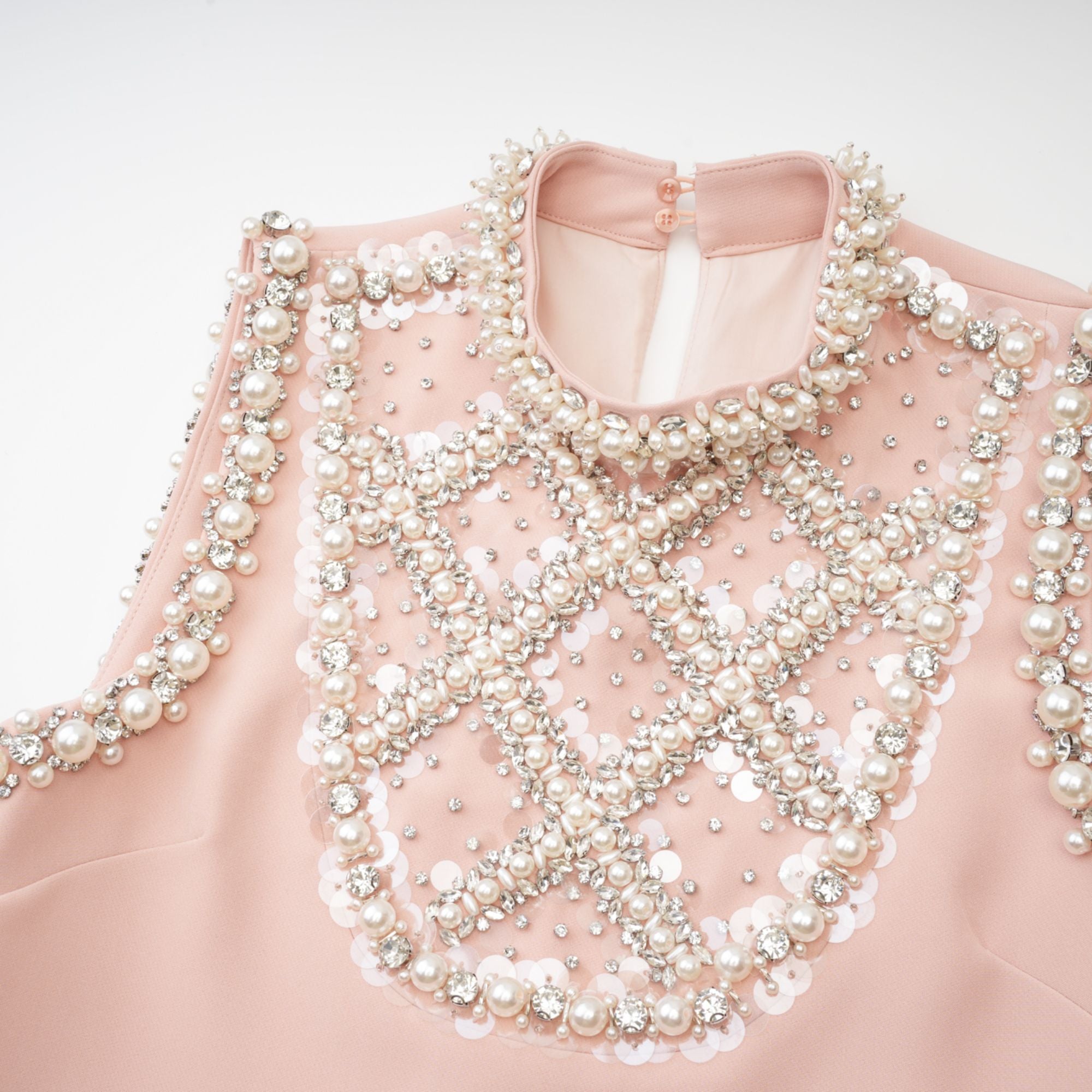 Cesca Embellished Sleeveless Mini Dress - Women's Fashion Party Cocktail Dress for Night Out & Special Occasions
