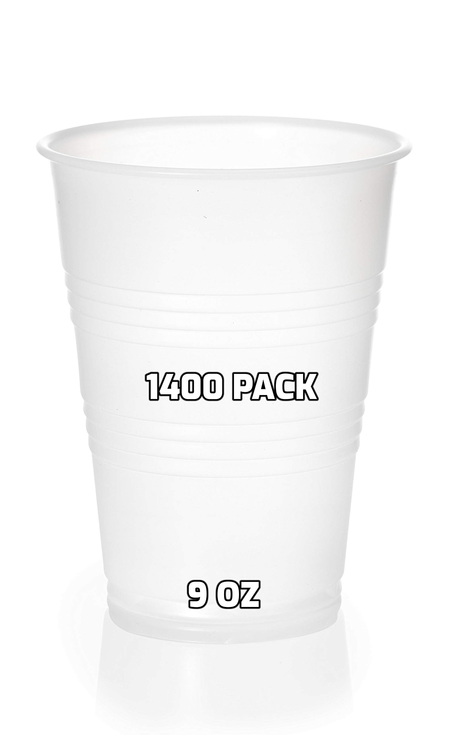 1400 Pack 9 oz Clear Plastic Cups - Disposable Cold Drink Cups for Soda, Juice, Cocktails | Perfect for Parties, Weddings, Office Events & Takeout | BPA-Free & Durable Party Supplies