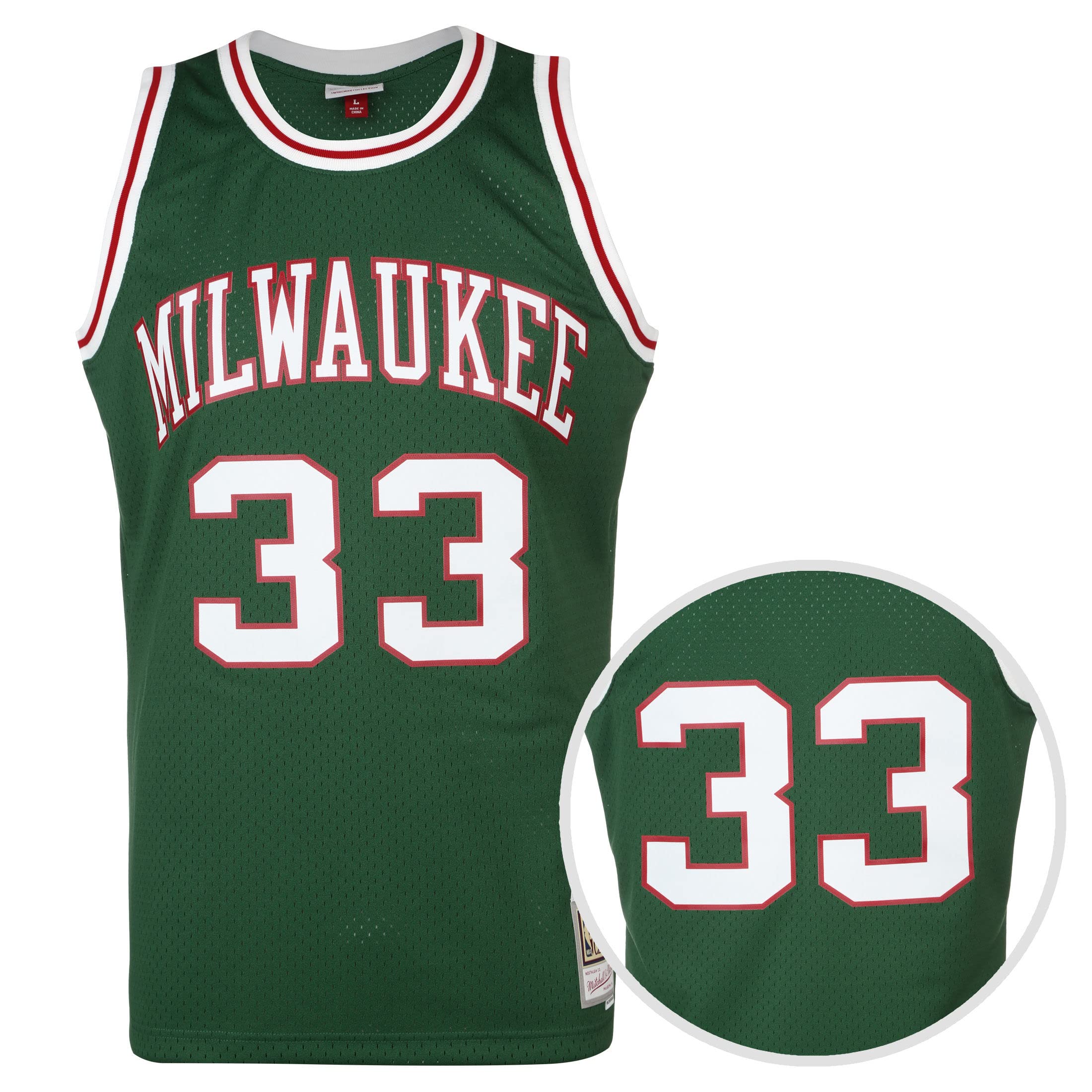 Kareem Abdul-Jabbar Milwaukee Bucks 1970-71 Green Swingman Jersey - Vintage NBA Basketball Jersey for Men, Perfect for Games, Collecting & Fan Apparel