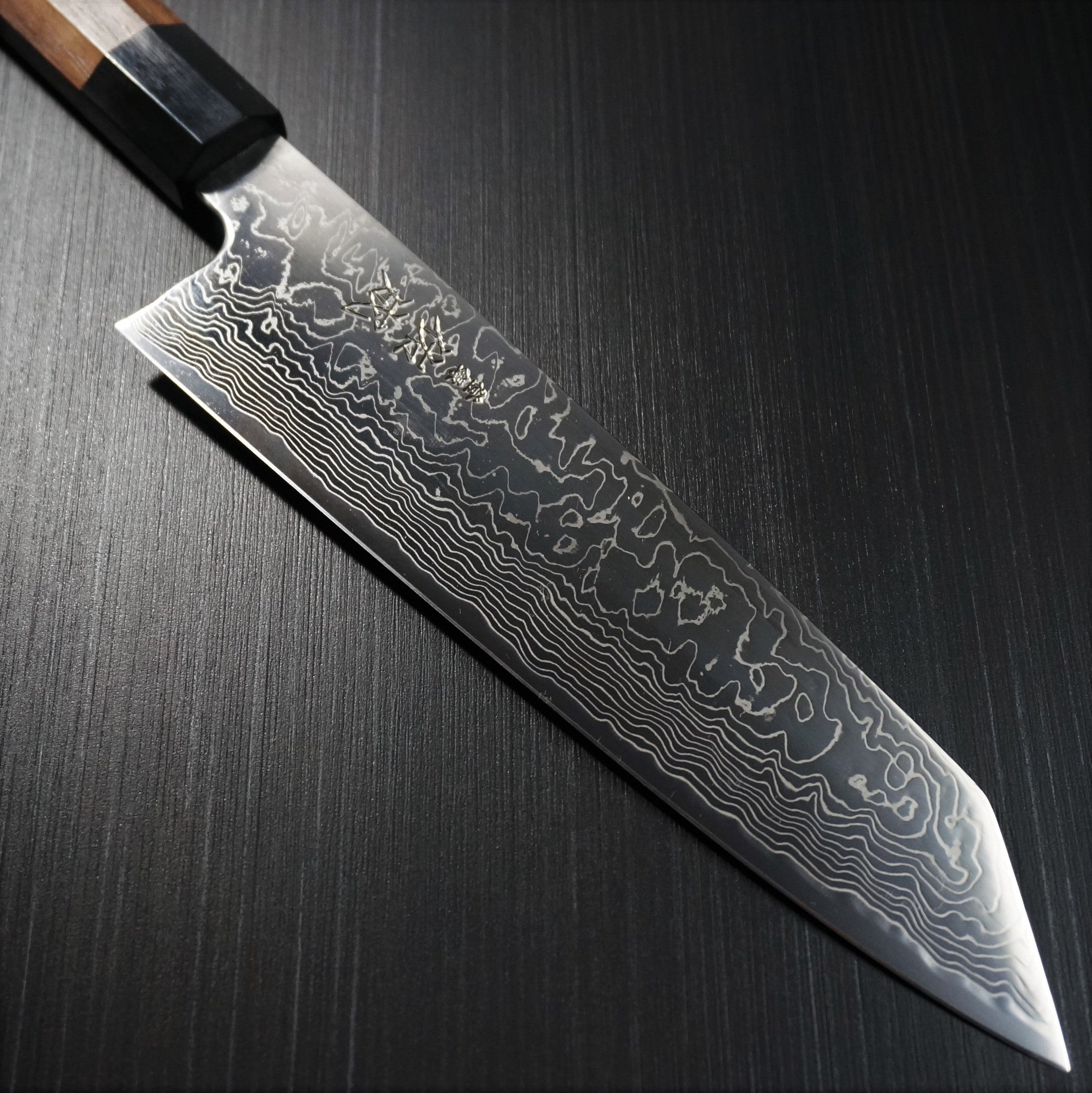 Premium SUKENARI Damascus Super Gold 2 Kiritsuke Wa Gyuto Chef Knife 210mm - Japanese High Carbon Steel Blade with Rosewood Handle - Perfect for Sushi, Meat Slicing & Professional Kitchen Use