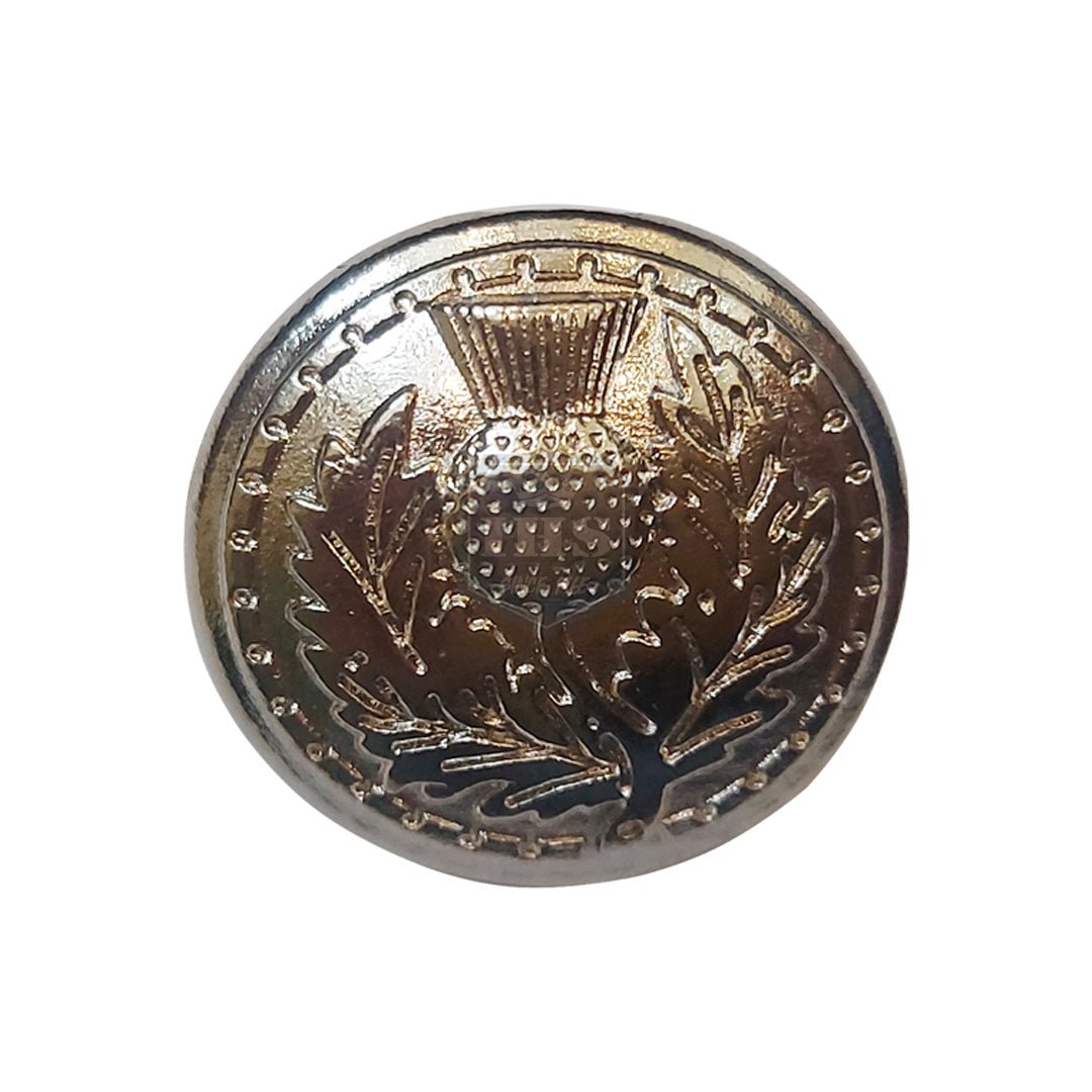 Handmade Scottish Thistle Design Uniform Buttons - Premium Military & School Uniform Accessories for Formal Occasions & Ceremonies