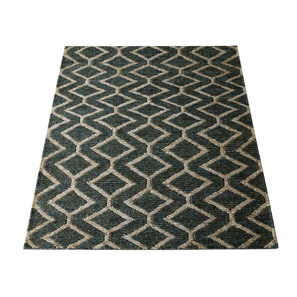 Handmade Spiral Hand Knotted Wool Rug - Boho Chic Area Rug for Living Room, Bedroom & Home Decor | Non-Slip Durable Floor Carpet