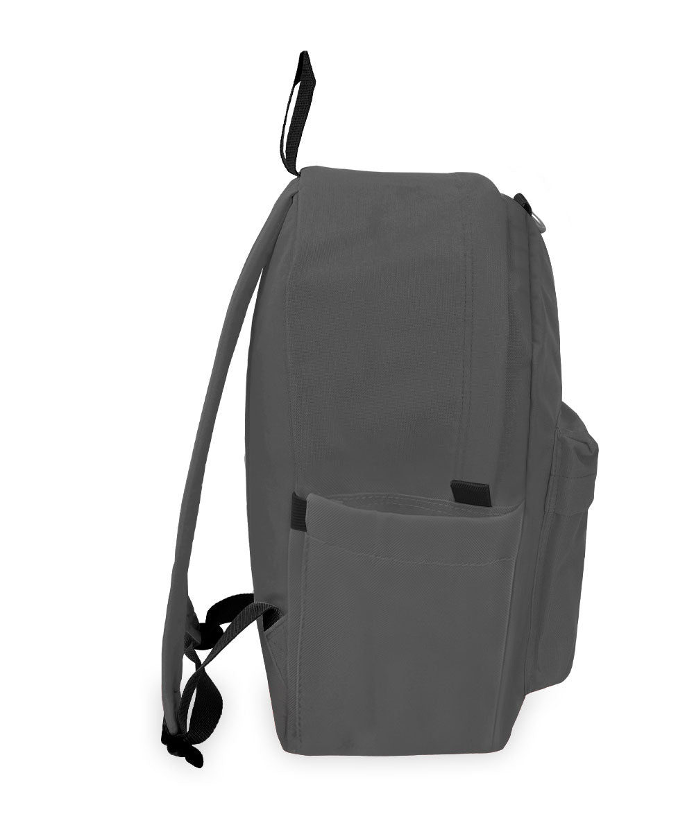 EVEREST Classic Laptop Backpack with Side Pocket - Dark Grey | Waterproof 15.6 Inch Computer Bag for Work, School & Travel | Durable USB Charging Port Backpack for Men & Women