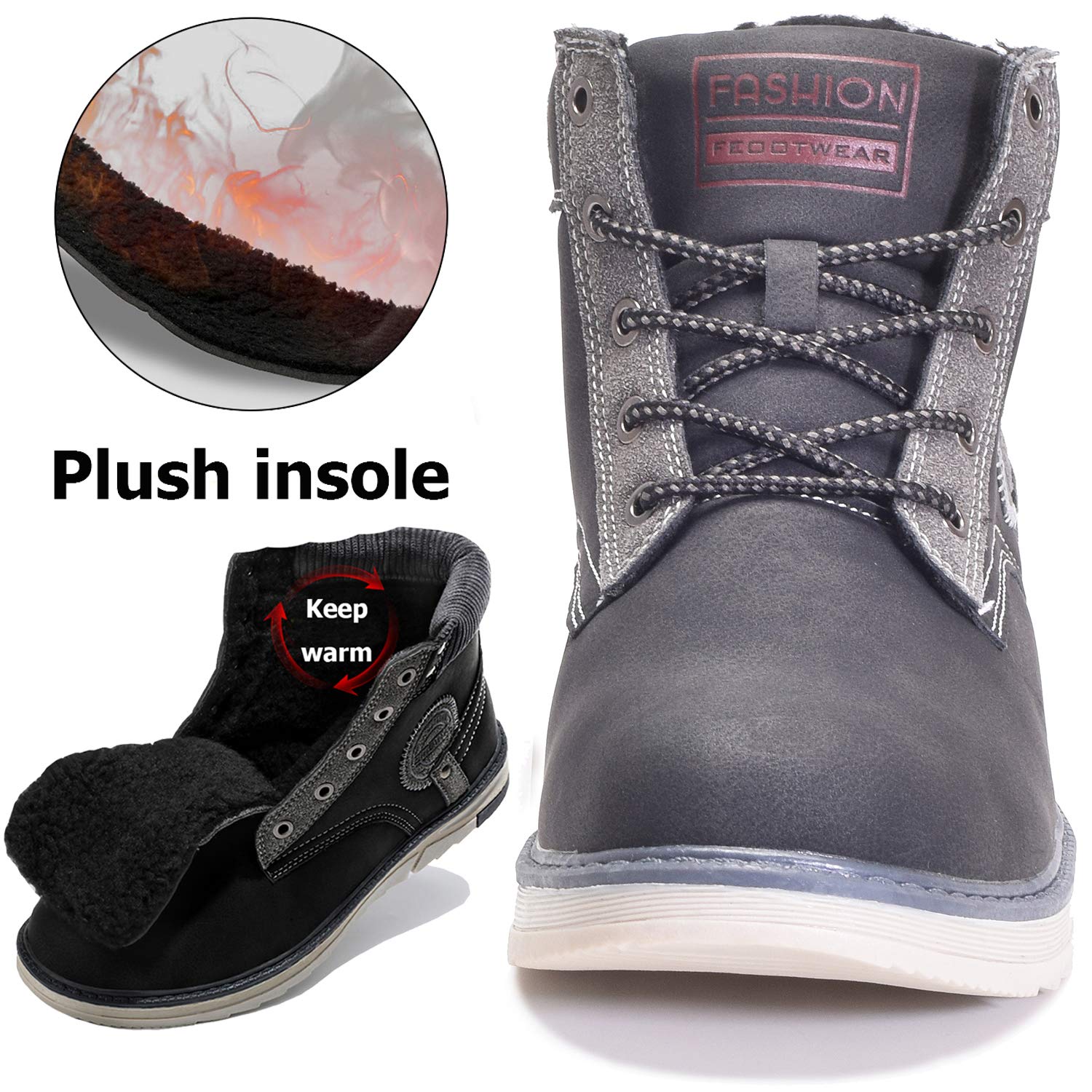 Gaatpot Unisex Adult Snow Boots - Waterproof Winter Hiking Shoes for Men & Women (EU Sizes 36-46) - Perfect for Snowy Trails, Outdoor Adventures & Cold Weather Activities