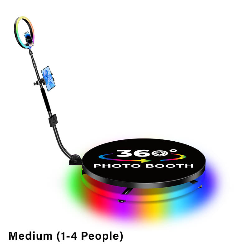 360° Rotating Turntable for Product Photography - 100cm Medium Size with Metal Plate | Perfect for Photo Booths, E-commerce, and Social Media Content Creation (1-4 Person Capacity)